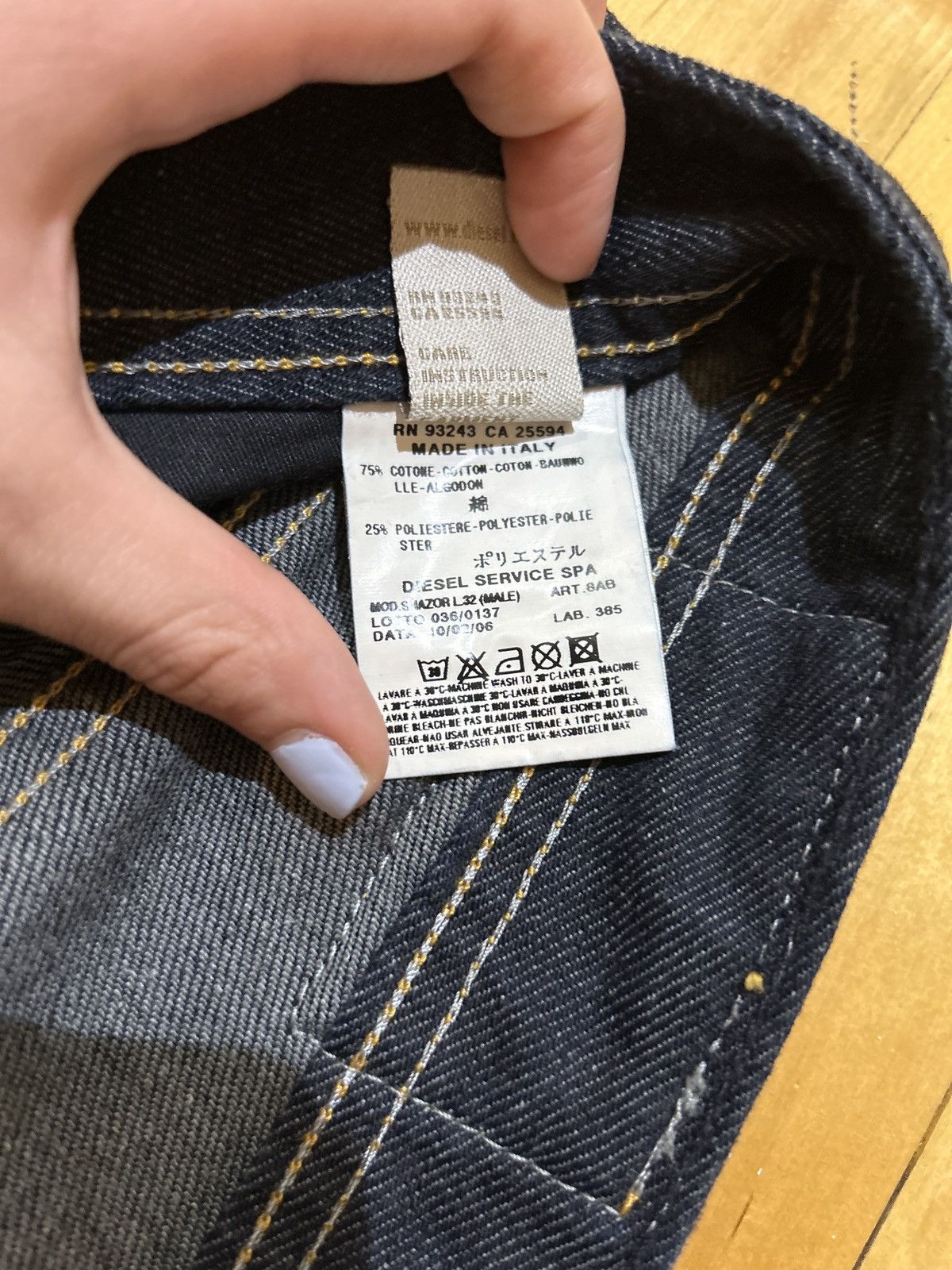 Diesel Diesel Industry Denim Division Size US 33 - 5 Thumbnail