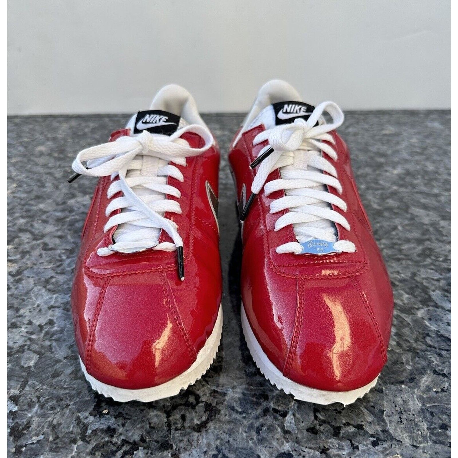 Nike 2016 Nike Cortez Basic Prem Qs Gym Red-White-Metallic Silve Size US 7.5 / EU 40-41 - 3 Thumbnail