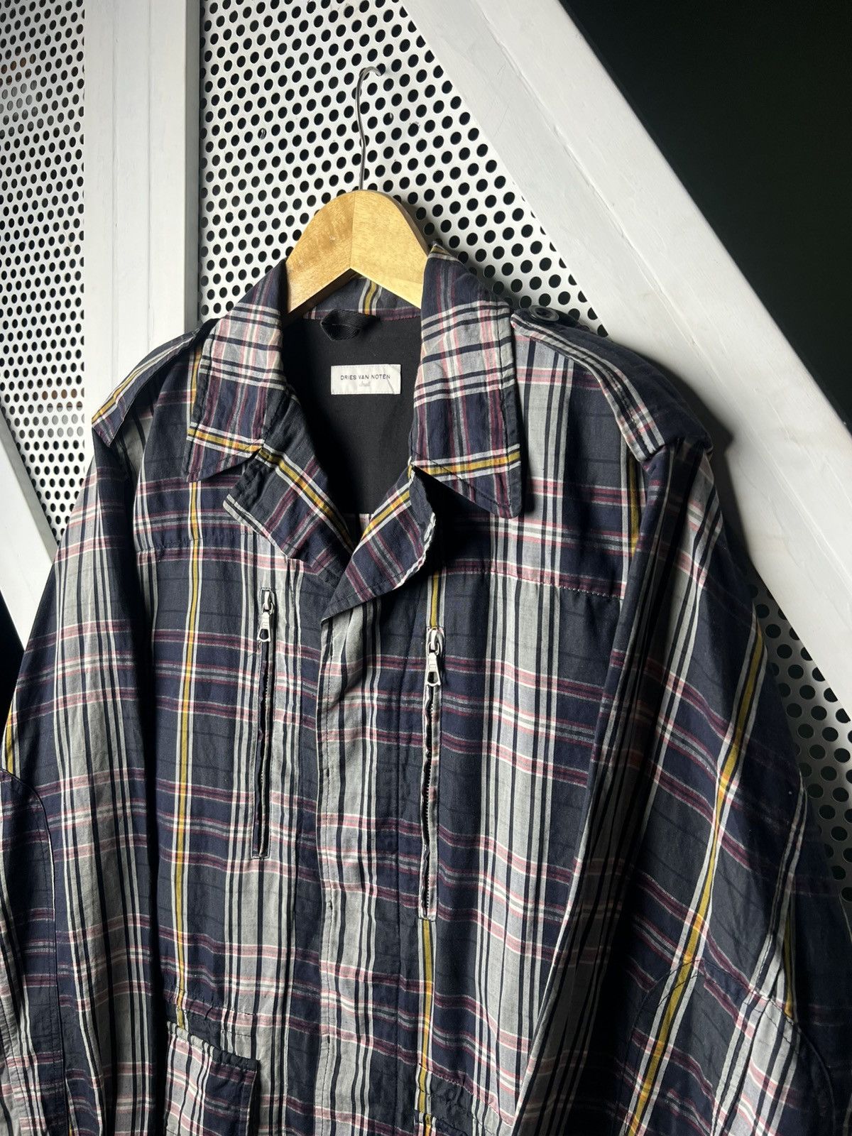 Dries Van Noten Dries Van Noten Plaid Military Parka Jacket Size US S / EU 44-46 / 1 - 3 Thumbnail