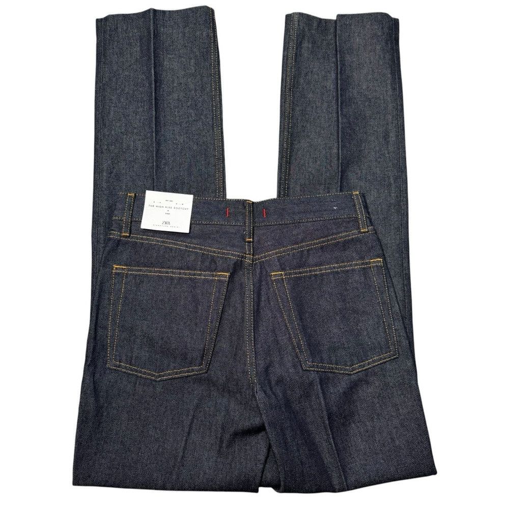 Zara NWT New Zara High Rise Bootcut Jeans Size 4 Size 25" / US 0 / IT 36 - 4 Thumbnail