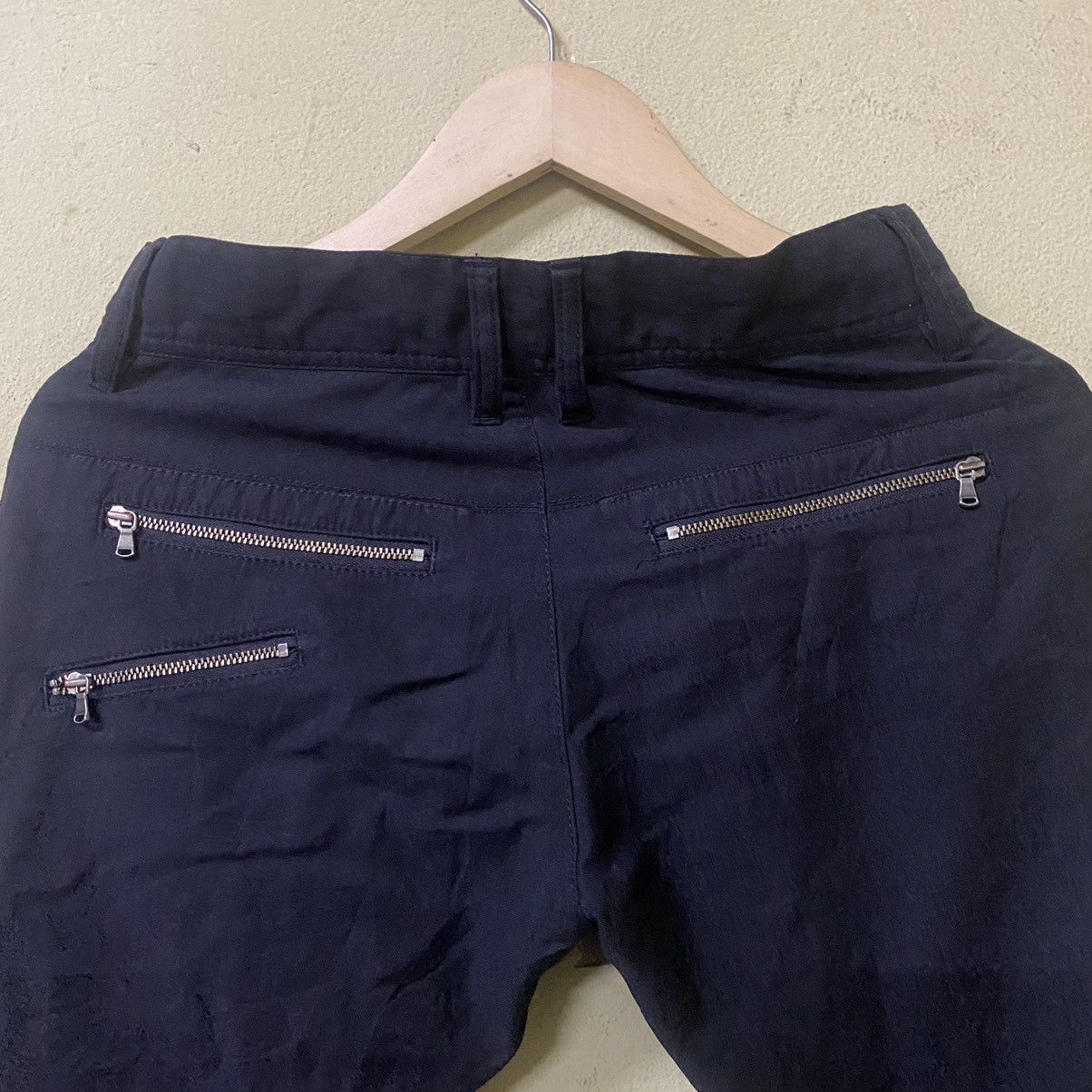 Japanese Brand Morgan homme pants multi pocket zip black nice design Size 28" / US 6 / IT 42 - 5 Thumbnail