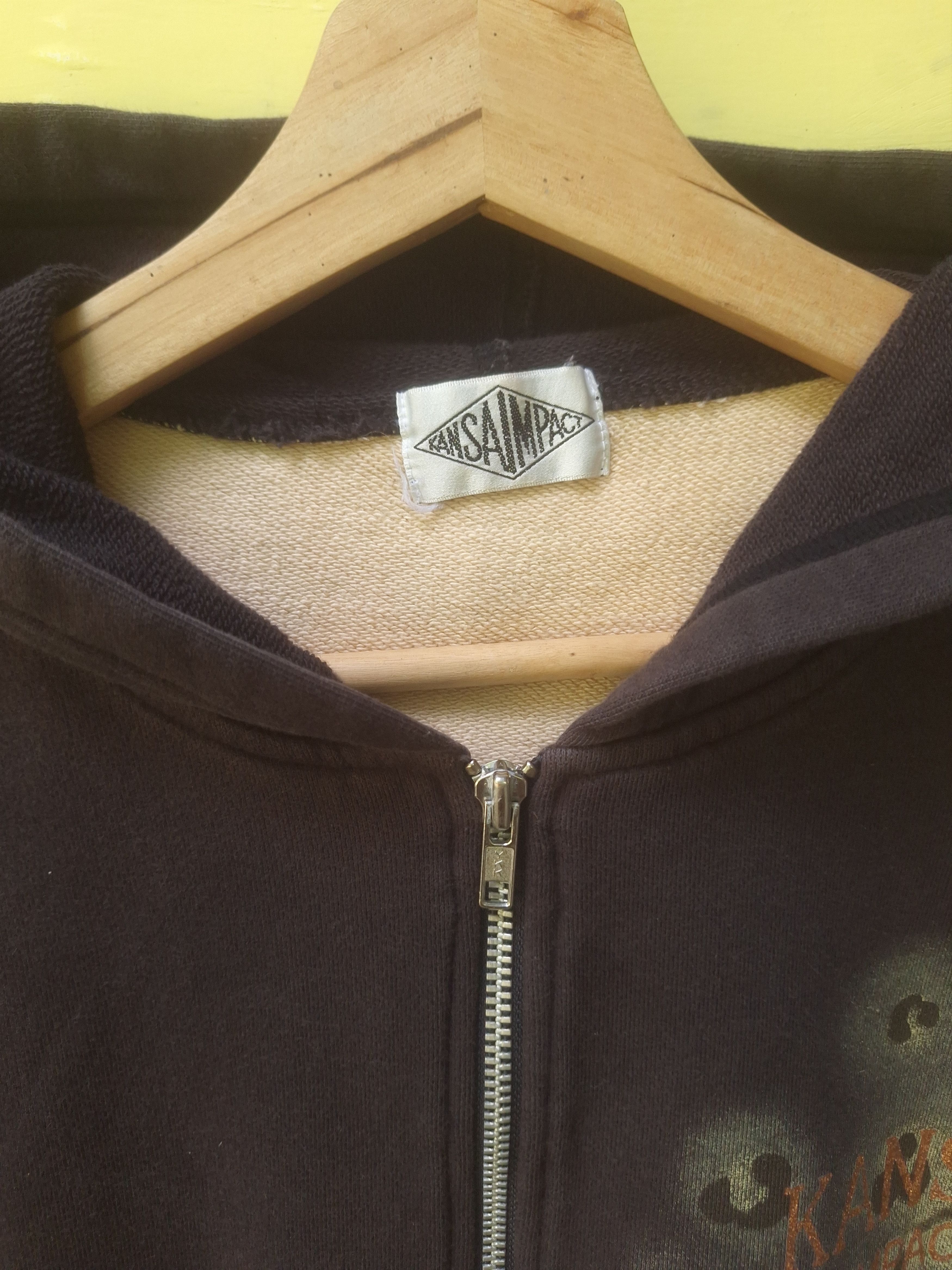 Kansai Yamamoto × Vintage Kansai Impact Kansai Yamamoto Tiger Stripe Zipper Hoodie Size US S / EU 44-46 / 1 - 4 Thumbnail