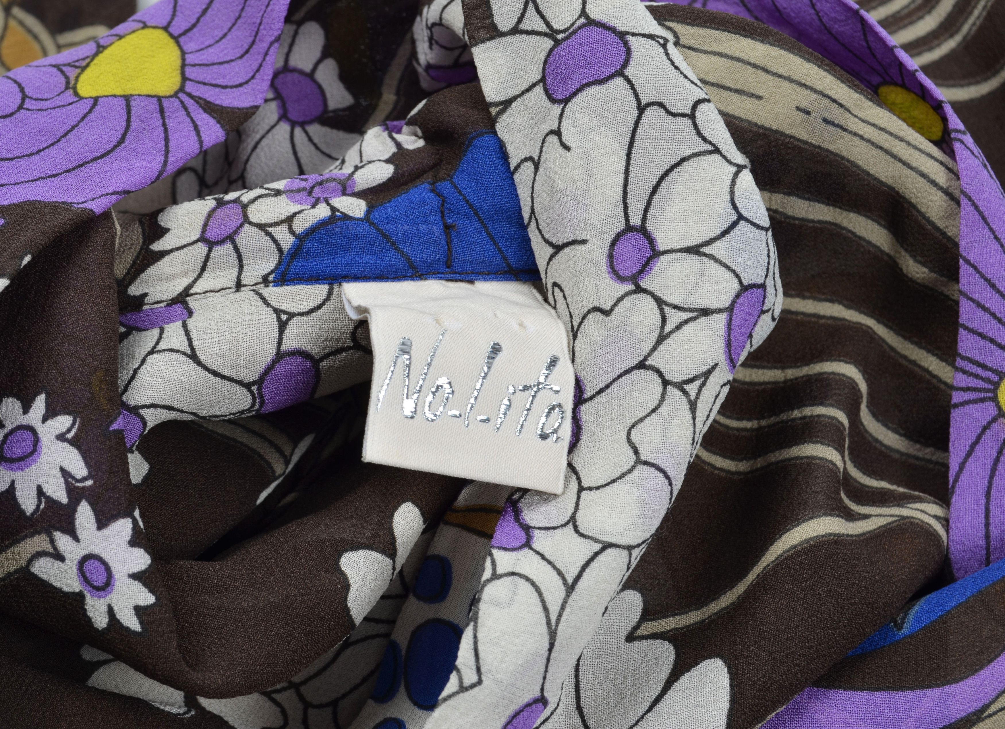 Other NoLita North Little Italy Y2K Fairy Floral Silk Flared Dress Size M / US 6-8 / IT 42-44 - 10 Thumbnail