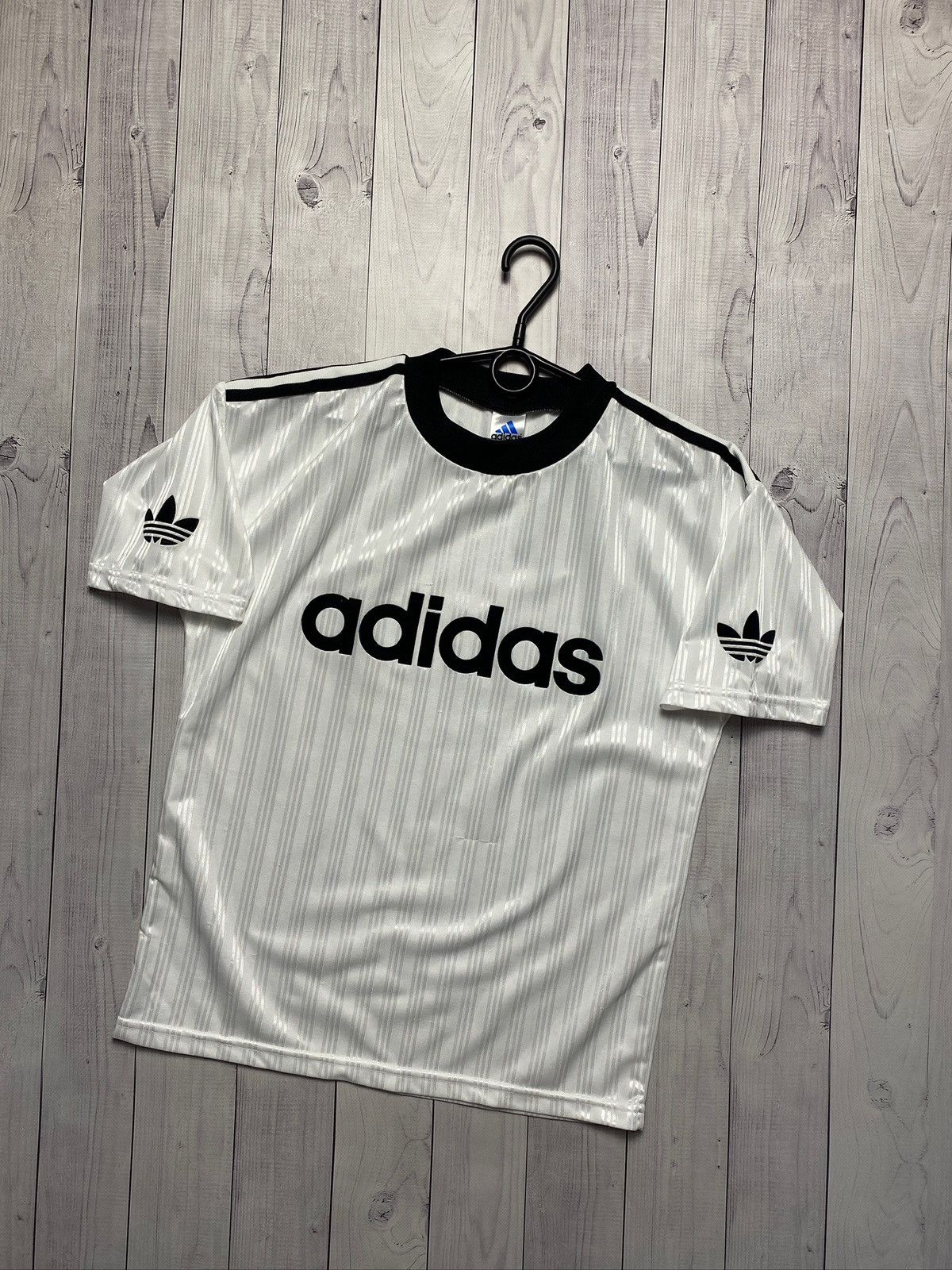 Vintage Adidas monogram jersey stripes big logo tee S-XS Size US S / EU 44-46 / 1 - 2 Thumbnail