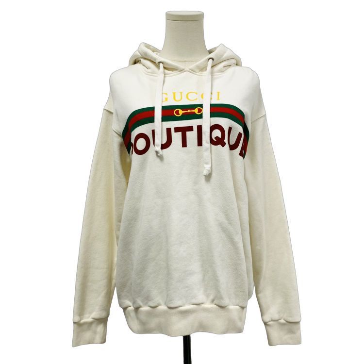 Gucci Gucci Boutique Logo Hoodie XS Size XS / US 0-2 / IT 36-38 - 1 Thumbnail