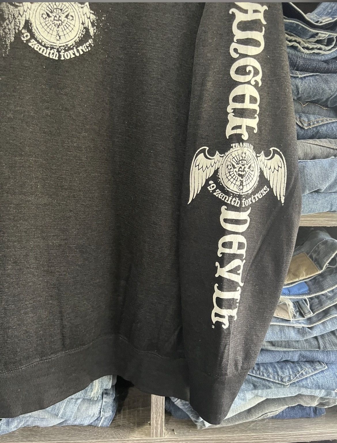 Japanese Brand 🔥Vintage Angel Devil 9 Zenith Fortress Crewneck Sweatshirt Size US L / EU 52-54 / 3 - 10 Thumbnail