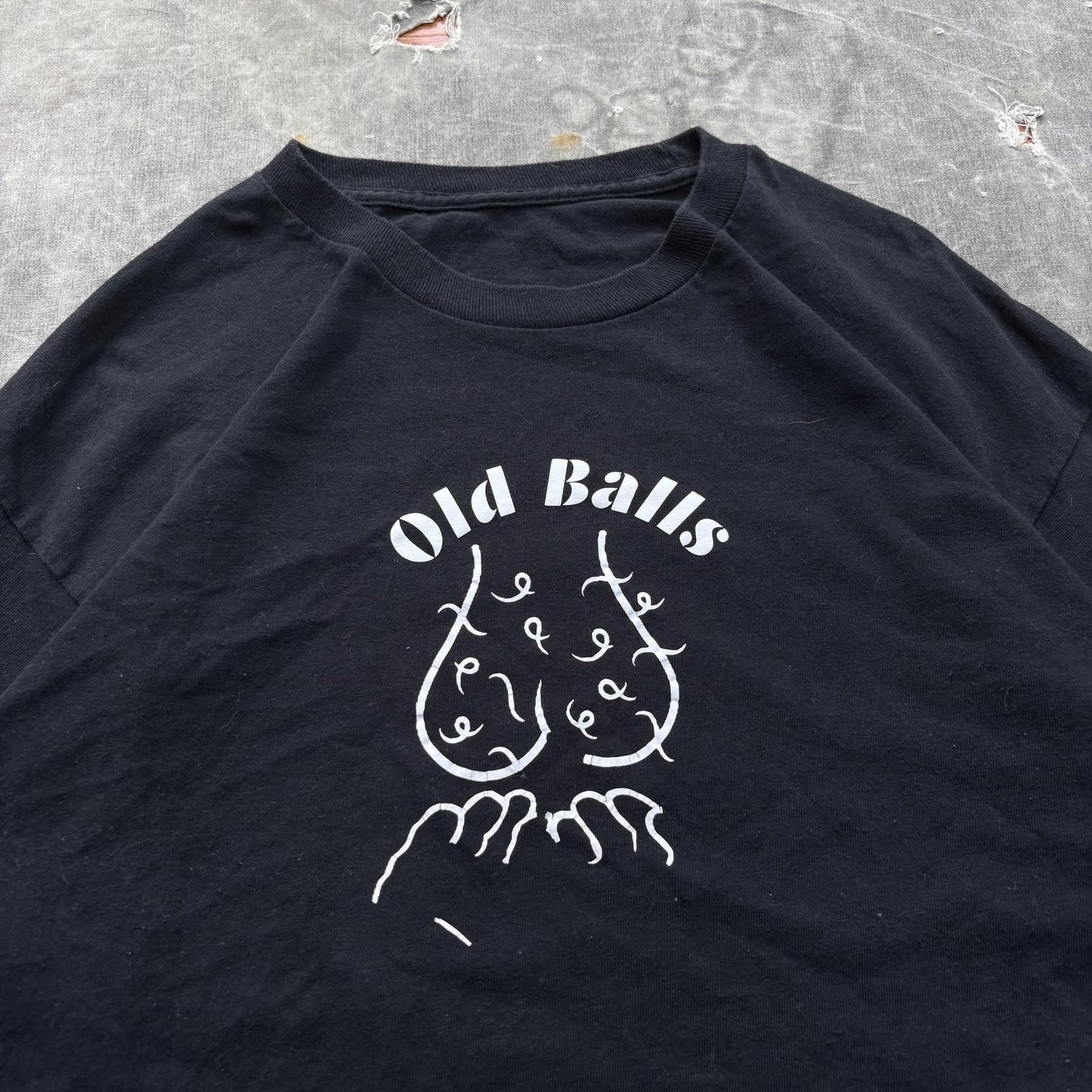 Vintage Vintage Y2K Old Balls Testicles Funny Sex Grunge Shirt Size US XL / EU 56 / 4 - 2 Thumbnail