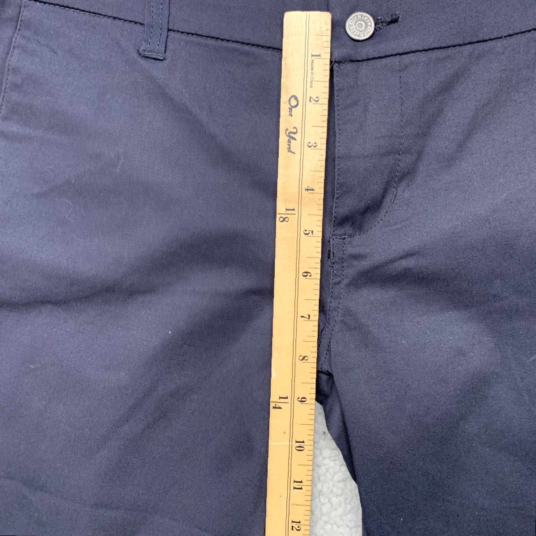 Dickies Dickies Girl Stretch Womens Size 11 Blue Cropped Pants Style NHH11 34" Waist Size 32" / US 10 / IT 46 - 5 Thumbnail