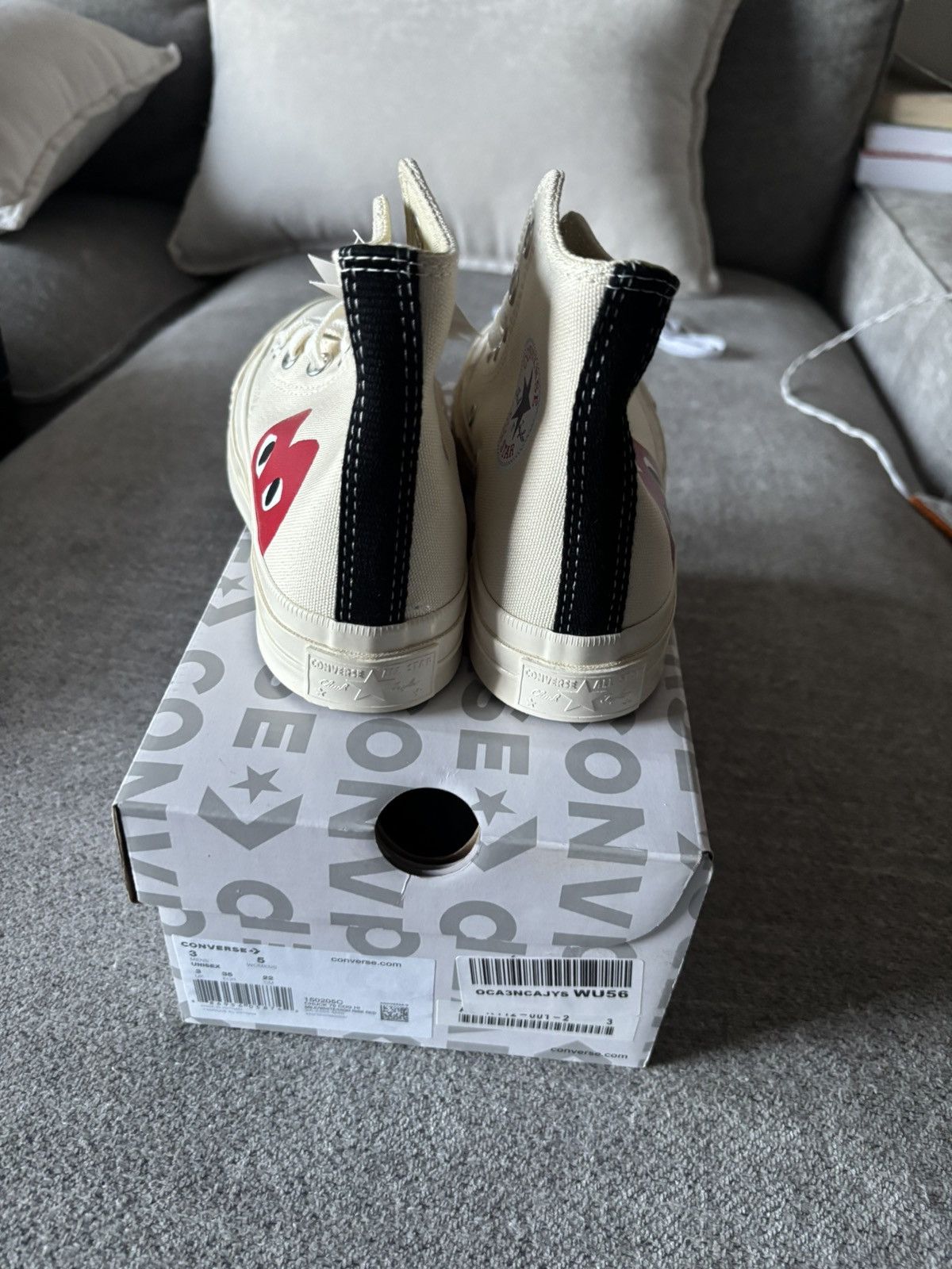 Comme des Garcons Comme des Garçons Play × Chuck 70 High 'Milk' Size US 5 / IT 35 - 4 Thumbnail