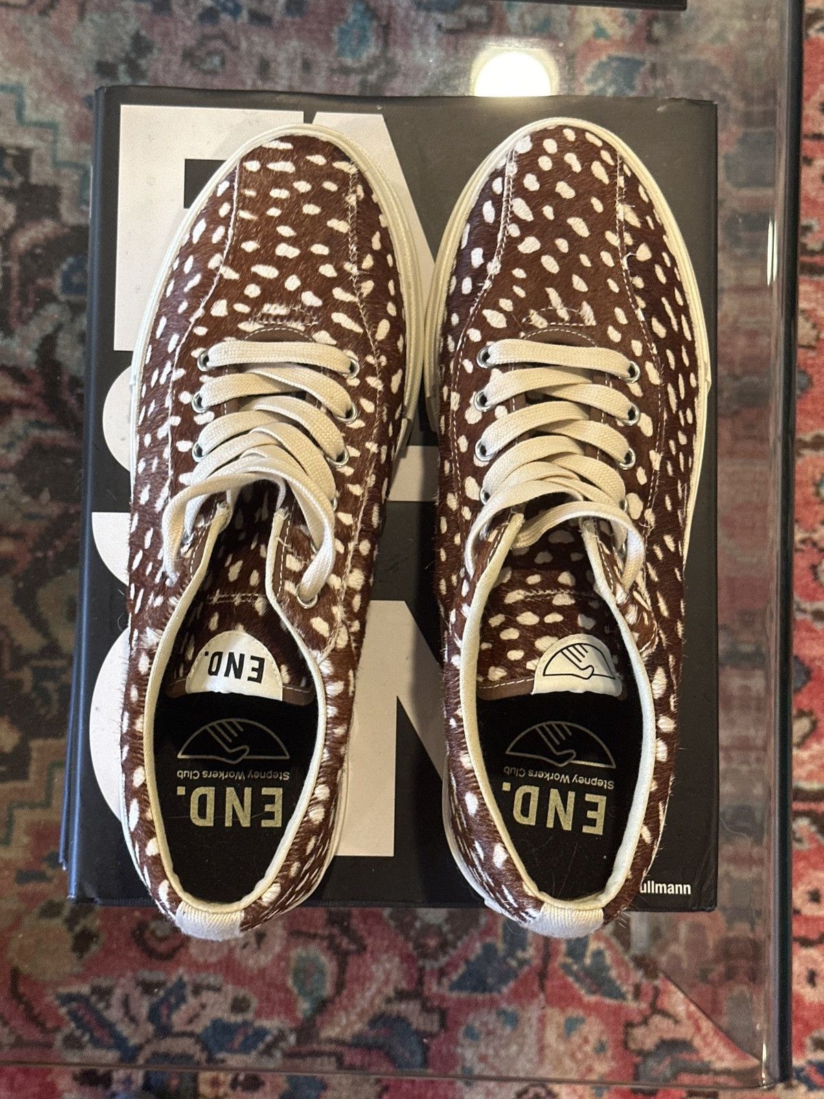 END. × Stepney Workers Club End x Stepney Workers Club animal print sneakers size 12 Size US 12 / EU 45 - 2 Thumbnail