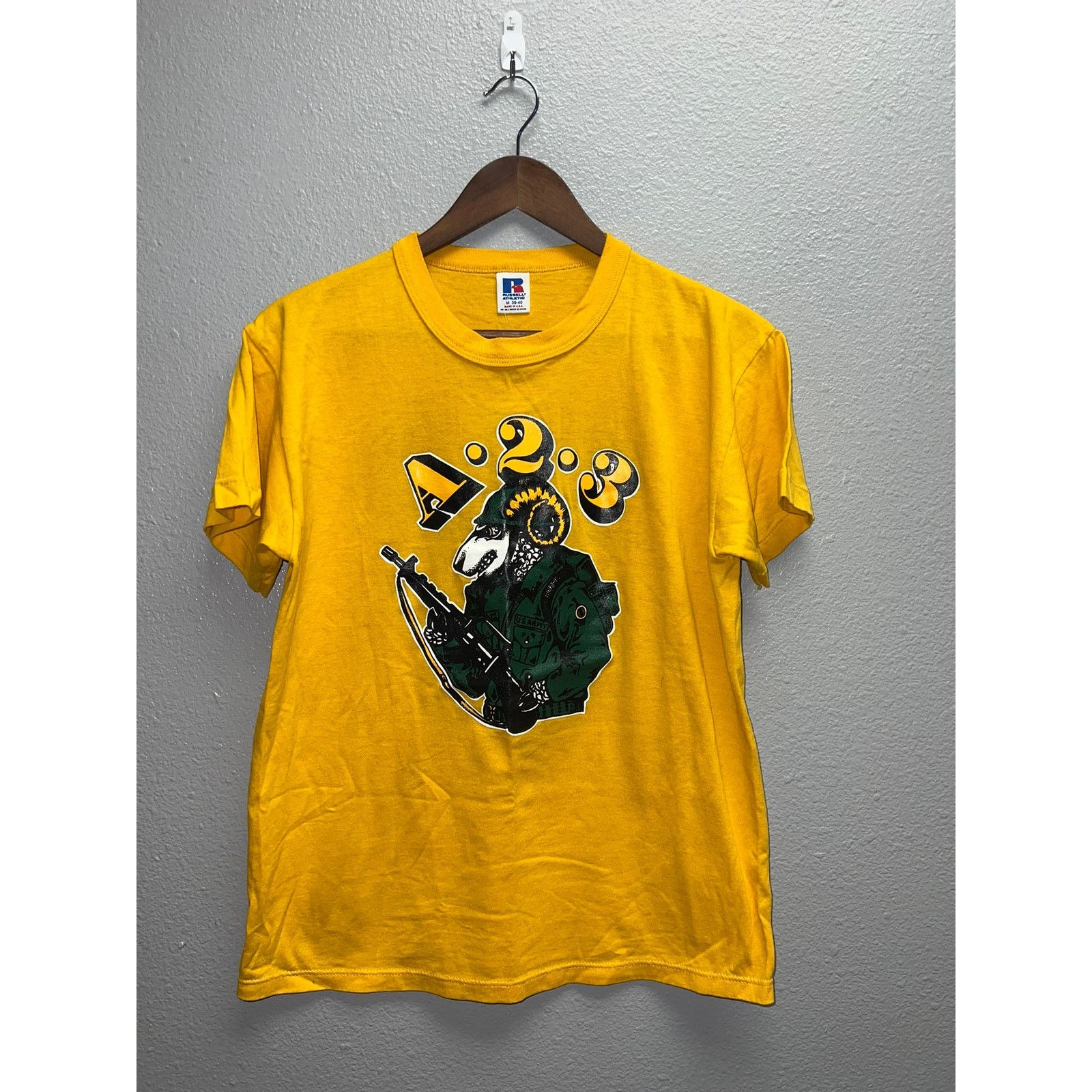 Russell Athletic Vintage US Army Black Sheep Shirt A 23 A23 Graphic 80s Tee M Size US M / EU 48-50 / 2 - 1 Thumbnail