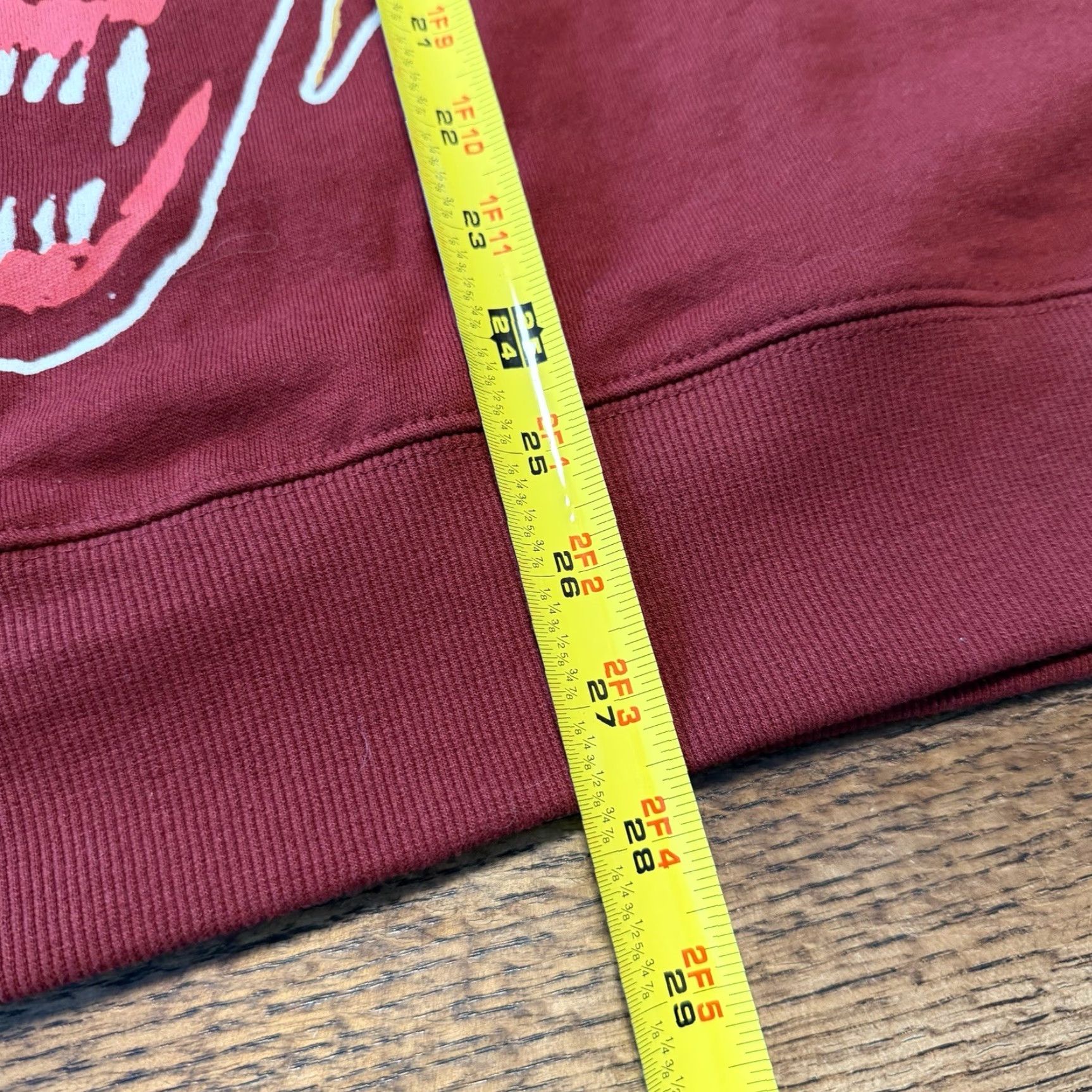 Vintage Stranger Things Hoodie Pullover Red Medium Graphic Print Hooded Unisex Adults Christmas Halloween Horror Retro Comic Gothic USA 90s Theme Size US M / EU 48-50 / 2 - 6 Thumbnail