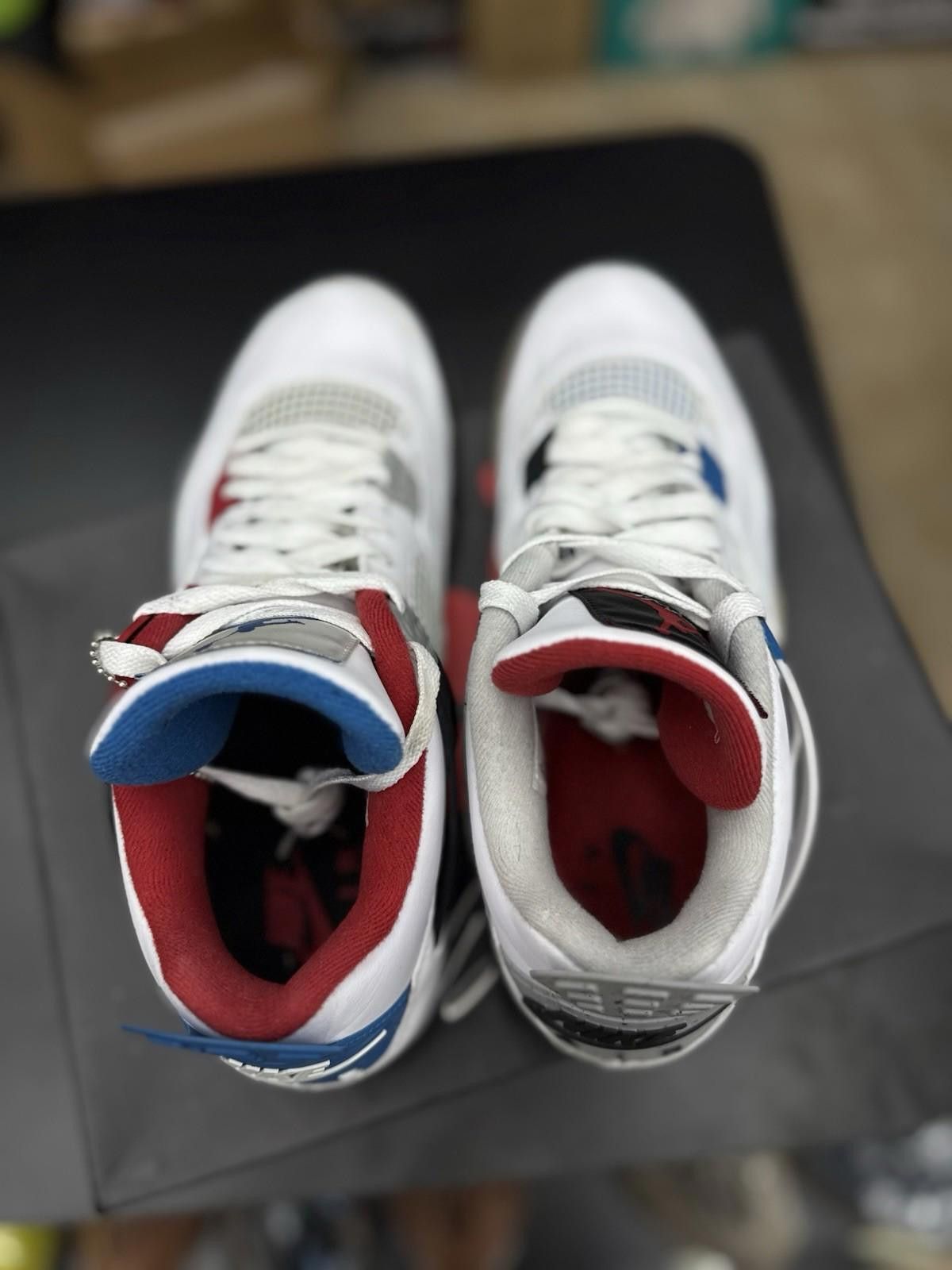 Jordan Brand Size 11 Jordan 4 Retro SE Mid What The 4 White Leather Grey Size US 11 / EU 44 - 10 Thumbnail