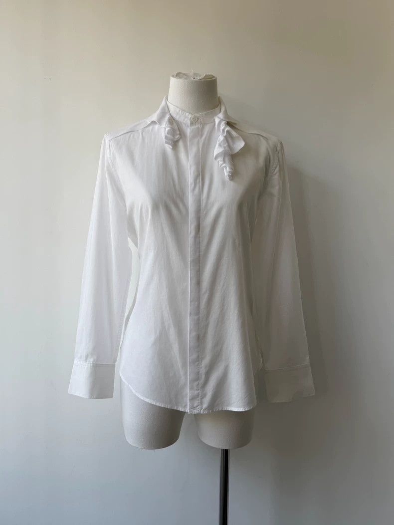 Yohji Yamamoto Yohji Yamamoto Yohji Yamamoto Y's Minimalist White Shirt Size US M / EU 48-50 / 2 - 1 Thumbnail