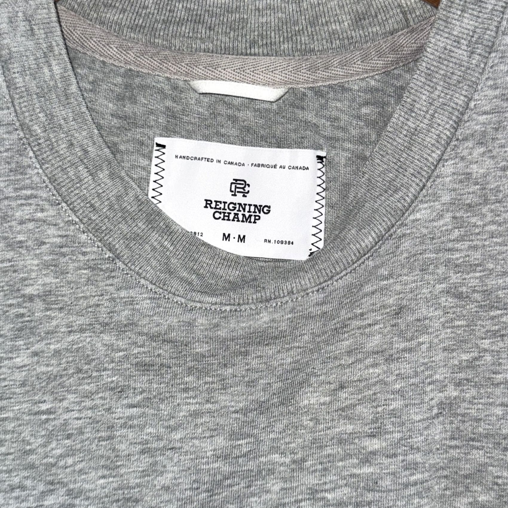 Reigning Champ VINTAGE Reigning Champ Shirt Mens M Gray Crewneck Cotton Tee Size US M / EU 48-50 / 2 - 4 Thumbnail