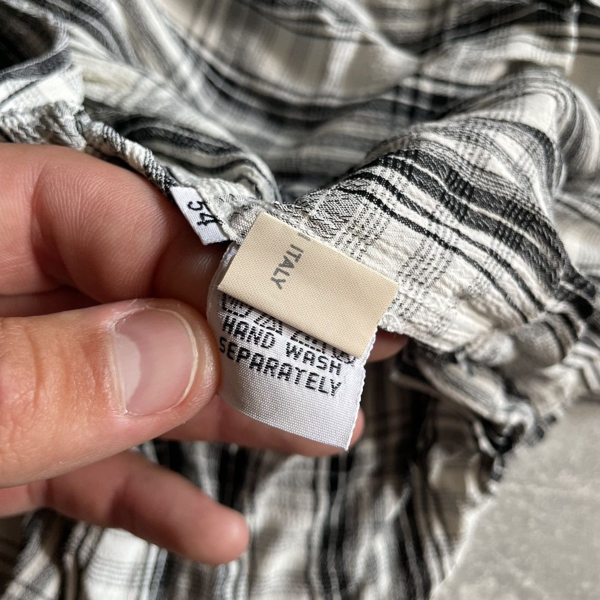 Versace × Vintage VERSACE 90s Shirt button up old money luxury jellyfish strip Size US S / EU 44-46 / 1 - 5 Thumbnail