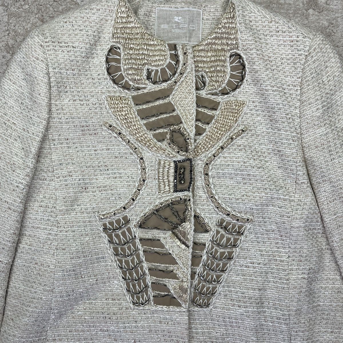 Etro ETRO Hand-Embroidered Coat Size L / US 10 / IT 46 - 3 Thumbnail
