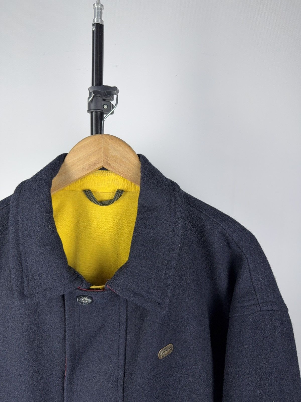 Lacoste × Vintage Vintage 90s Lacoste Heavy Coat Jacket Size US L / EU 52-54 / 3 - 3 Thumbnail