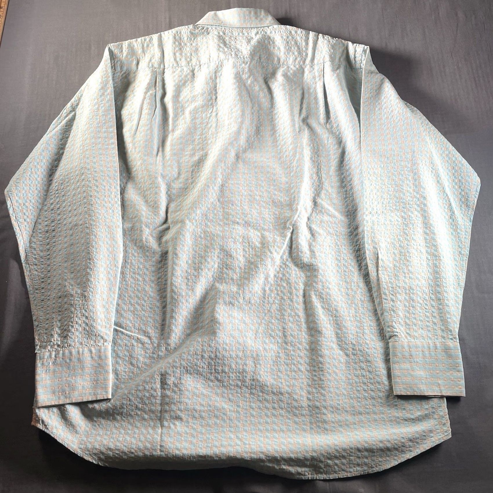 Luchiano Visconti Luchiano Visconti Button-Up Shirt Blue 2XL Long Sleeve Cotton Geometric Woven Regular Men XS? Size US XXL / EU 58 / 5 - 6 Thumbnail