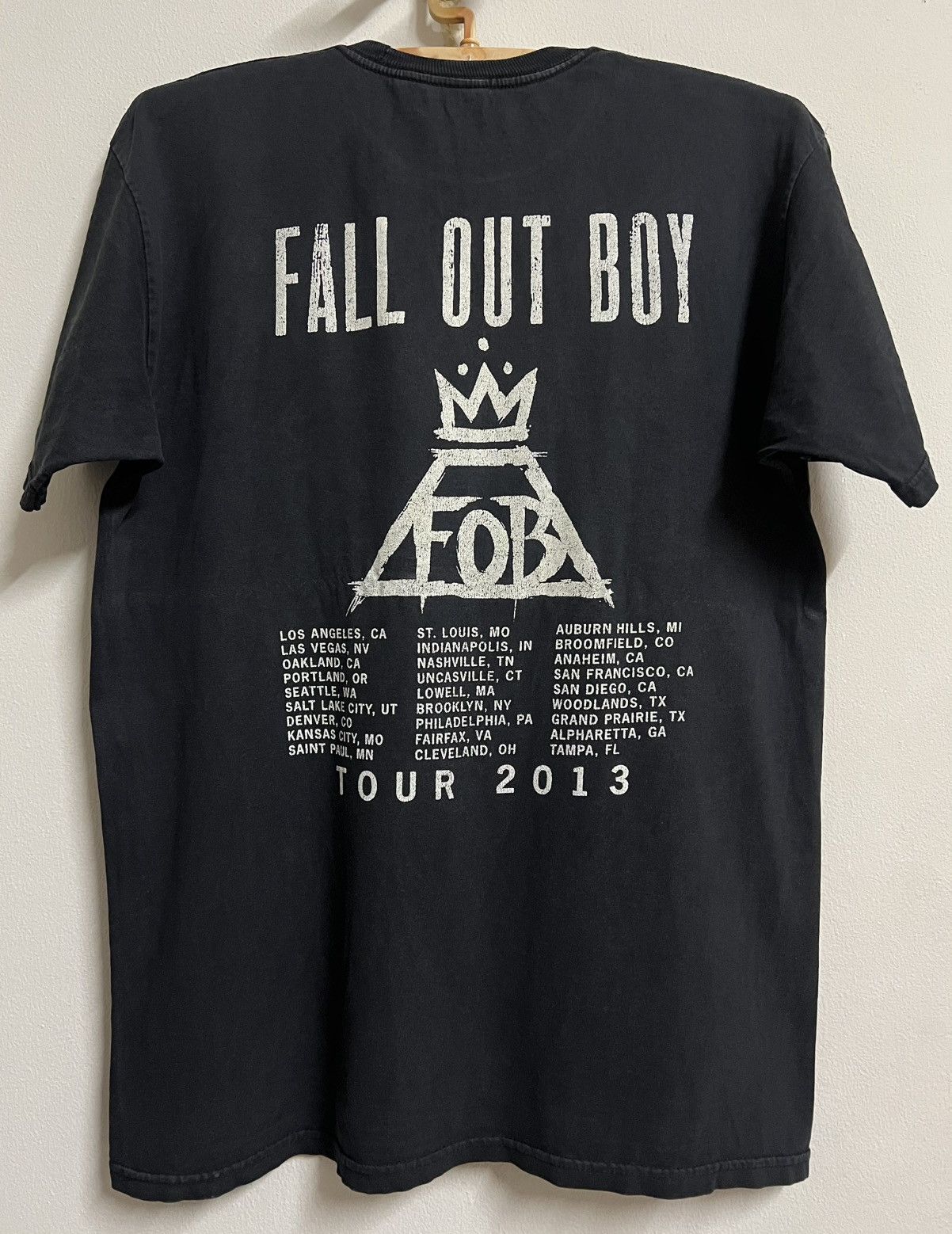 Band Tees Fall Out Boy 2013 Tour T-Shirt Band Tee Black Size US L / EU 52-54 / 3 - 3 Thumbnail