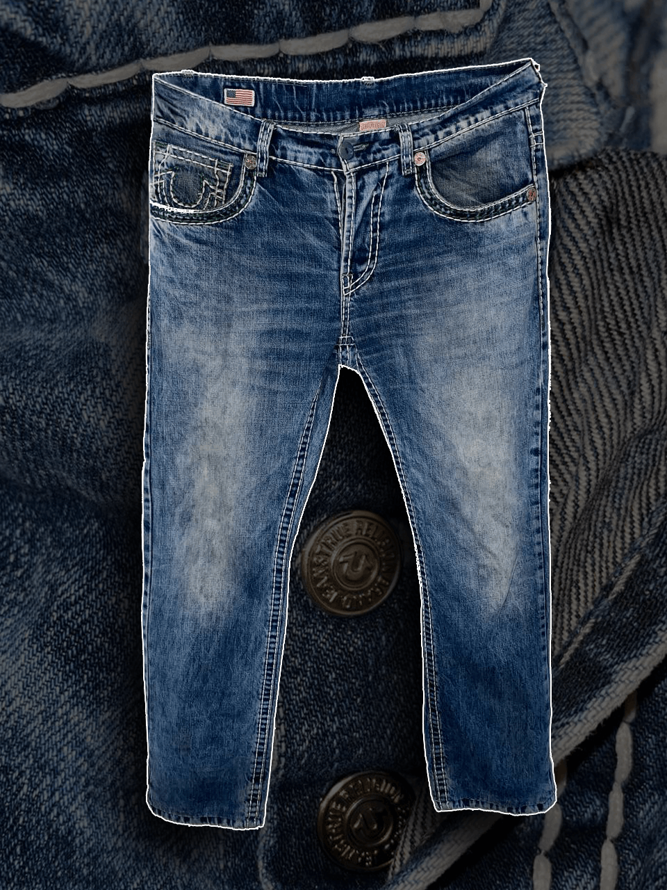 True Religion Rare True Religion 34 straight jeans Size US 34 / EU 50 - 2 Thumbnail