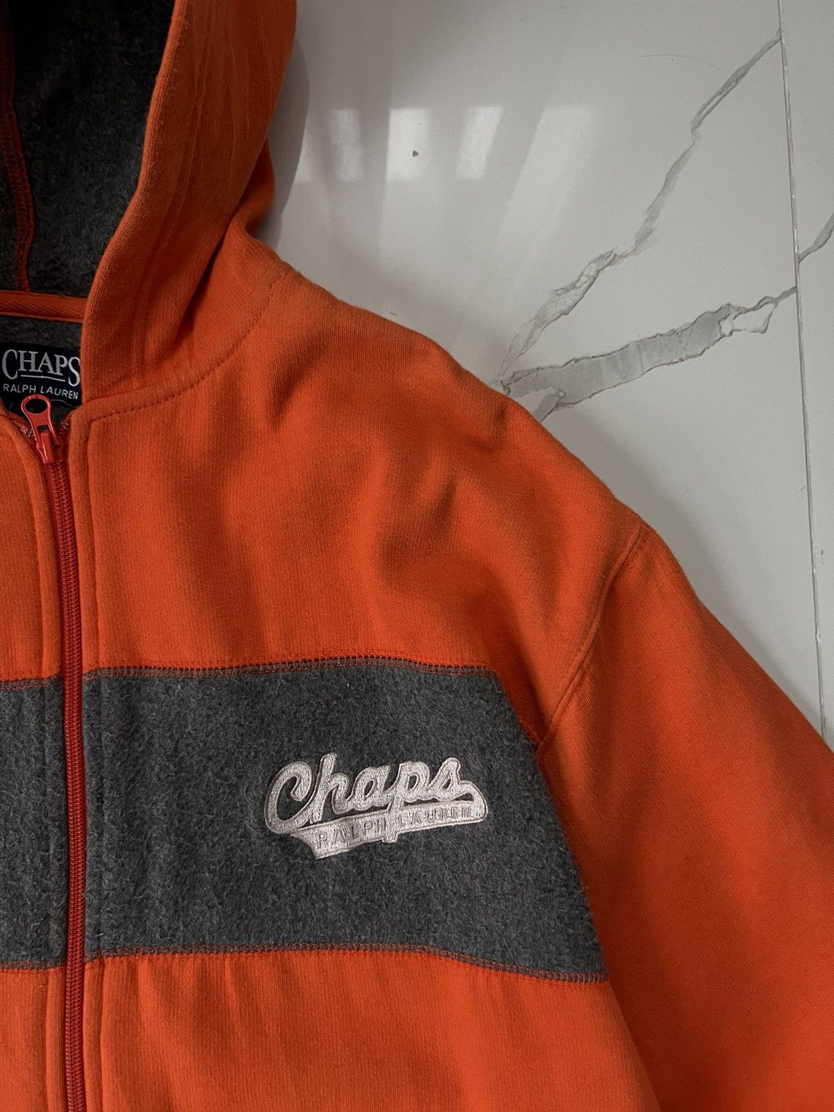 Polo Ralph Lauren 00’s RALPH LAUREN CHAPS RETRO RARE ZIP BIG LOGO HOODIE Y2K Size US S / EU 44-46 / 1 - 2 Thumbnail
