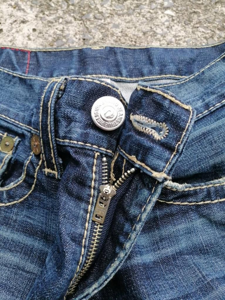 True Religion True Religion Rainbow Billy Distressed Denim Jeans Size US 32 / EU 48 - 4 Thumbnail