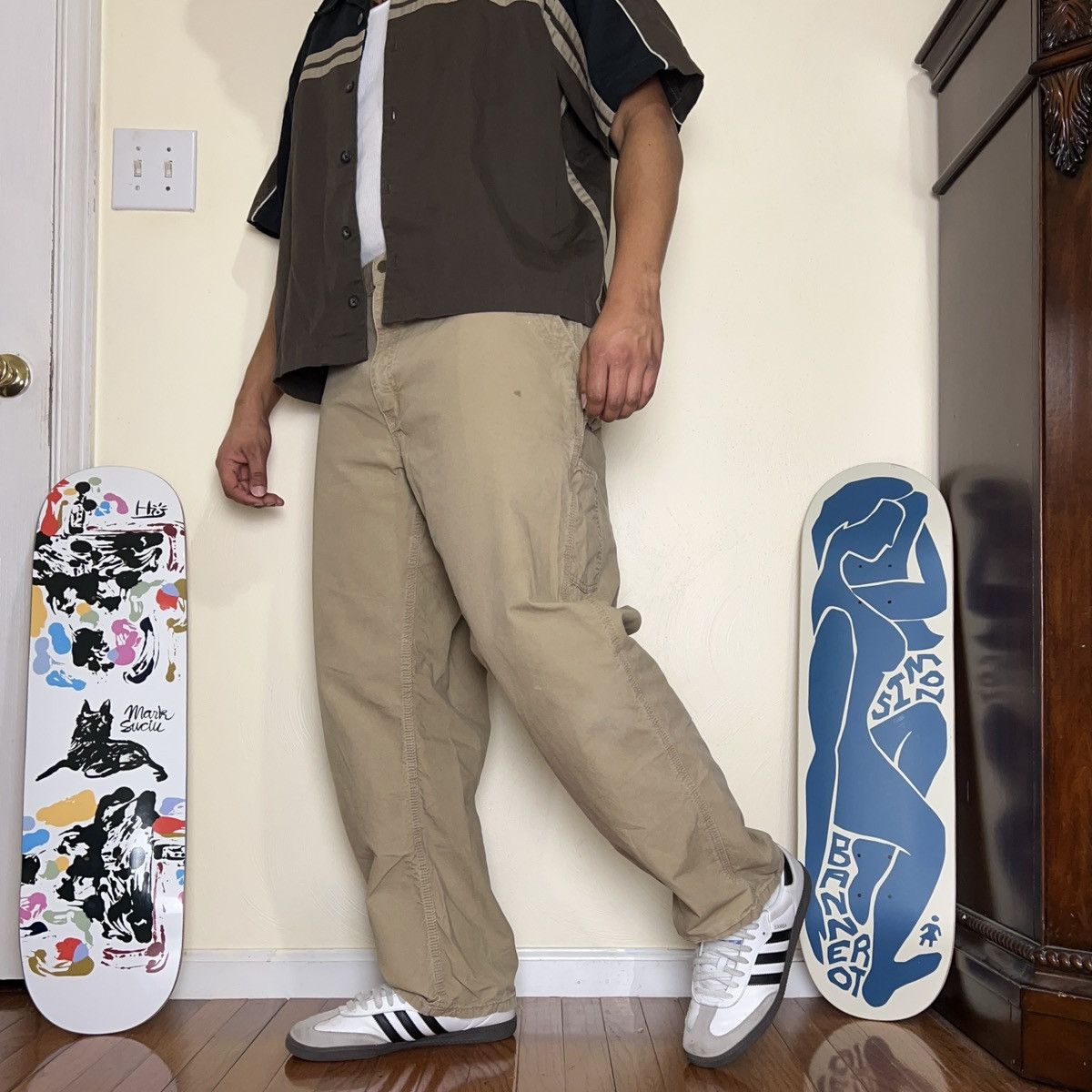 Carhartt × Vintage Tan Carhartt Carpenter Pants Size US 38 / EU 54 - 9 Thumbnail