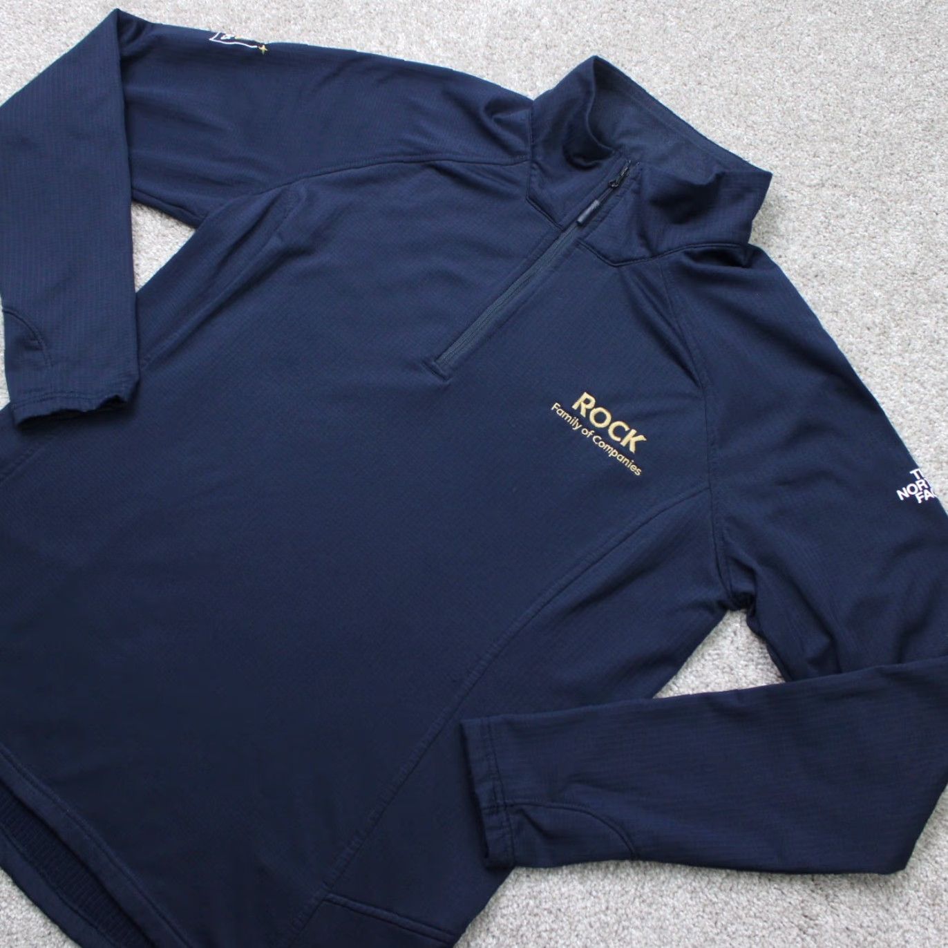 The North Face The North Face Sweatshirt Womens XL Blue Mountain Peaks 1/4 Zip Stretch Pullover Size XL / US 12-14 / IT 48-50 - 3 Thumbnail