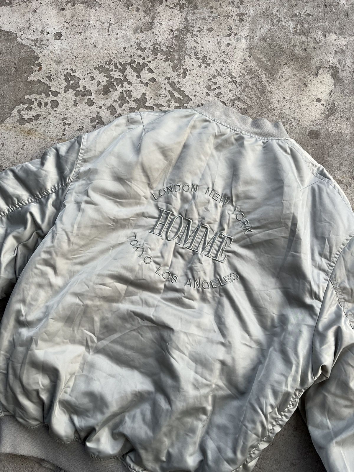 Hysteric Glamour × Issey Miyake × Le Grande Bleu (L.G.B.) 90s Balenciaga Style Vintage Boxy Baggy Oversized MA1 Bomber Size US M / EU 48-50 / 2 - 19 Thumbnail