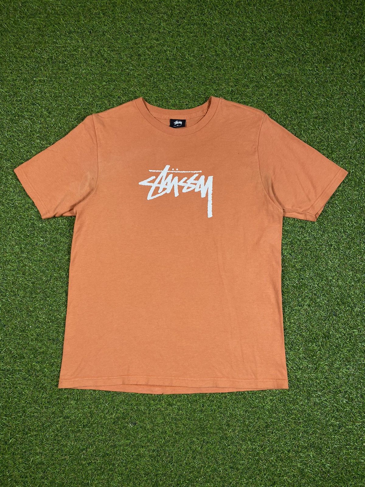 Vintage Y2K Stussy Tee Big logo streetwear style size M