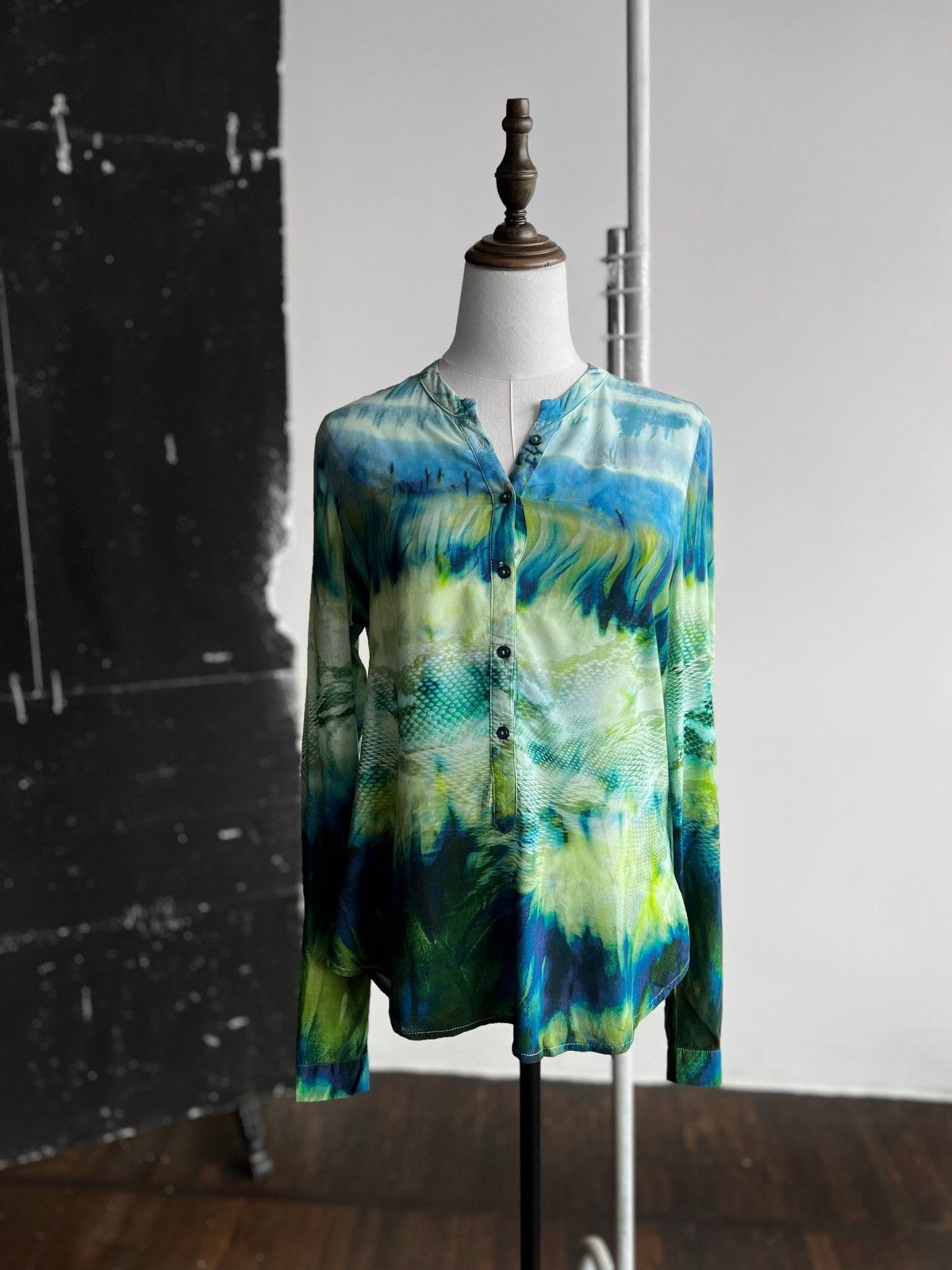 Designer Emily Van den Bergh Womens Multicolor Blouse Shirt RRP €80 Size M / US 6-8 / IT 42-44 - 4 Thumbnail