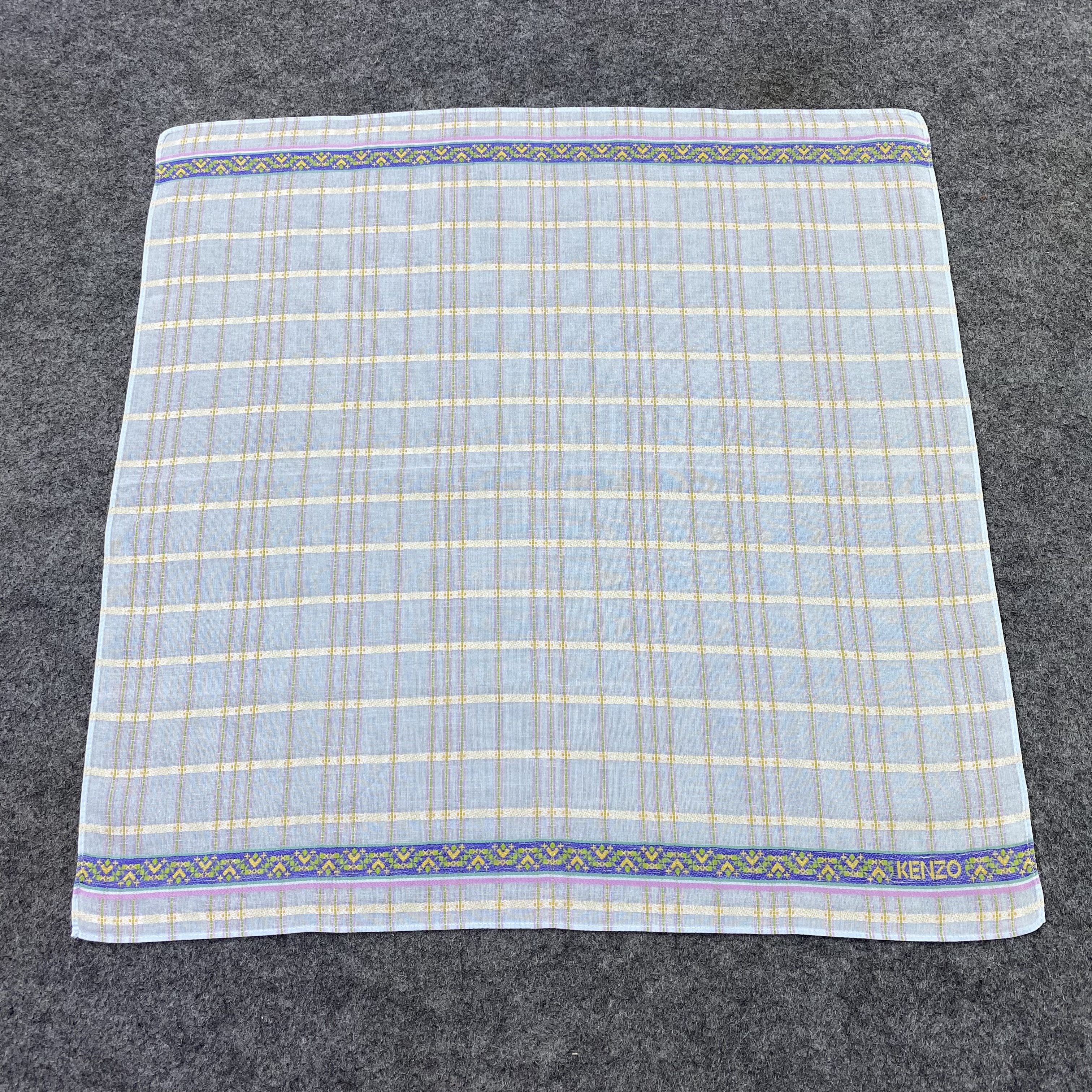Kenzo × Vintage Kenzo Handkerchief / Bandana / Neckerchief-B1477 Size ONE SIZE - 3 Thumbnail