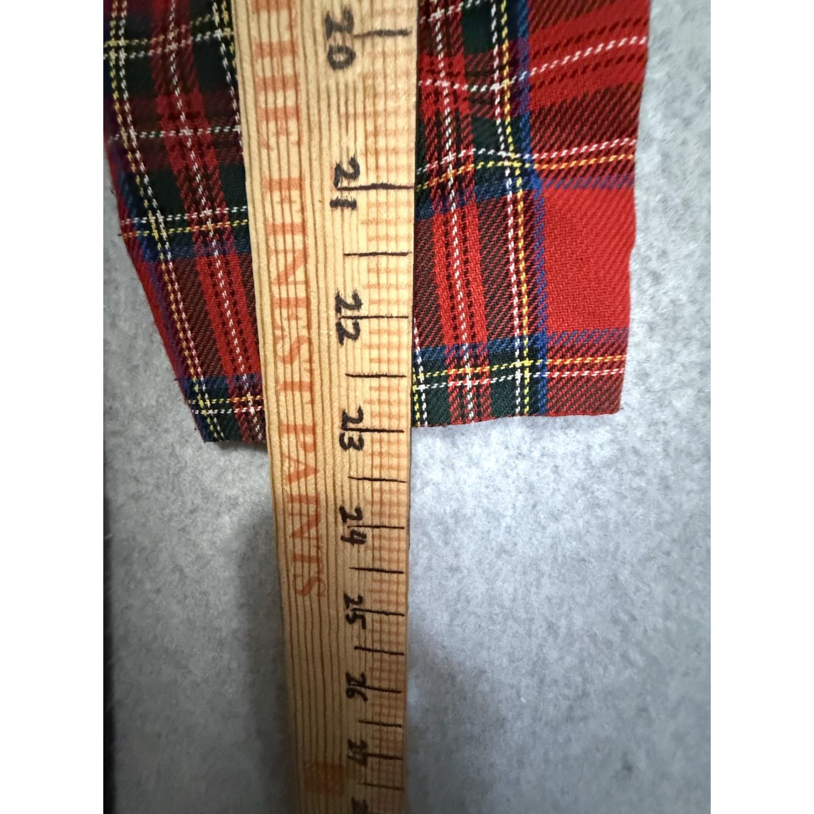 MAGGY LONDON VINTAGE Maggy London Shirt Dress Womens 4 Red Plaid Collared Fit Flare Maxi Cottage Christmas Holiday Plaid Womens Dress Size S / US 4 / IT 40 - 6 Thumbnail