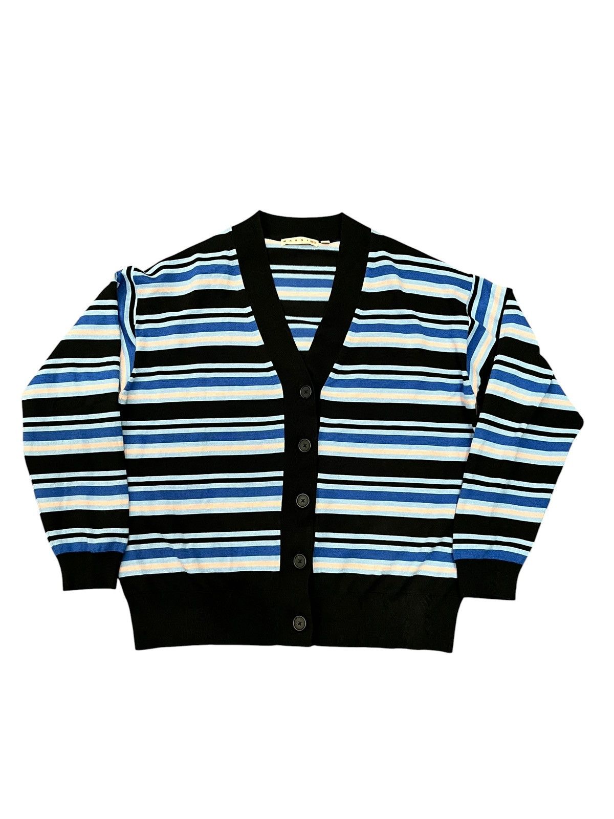 Marni Marni x Uniqlo Blue Striped Cardigan Size US M / EU 48-50 / 2 - 1 Thumbnail