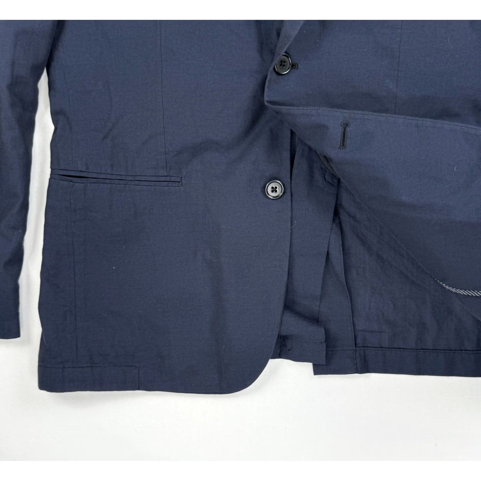 John Varvatos John Varvatos Jacket Blazer Mens 40 Cotton Sport Coat Navy Blue Lightweight Size 40R - 2 Thumbnail