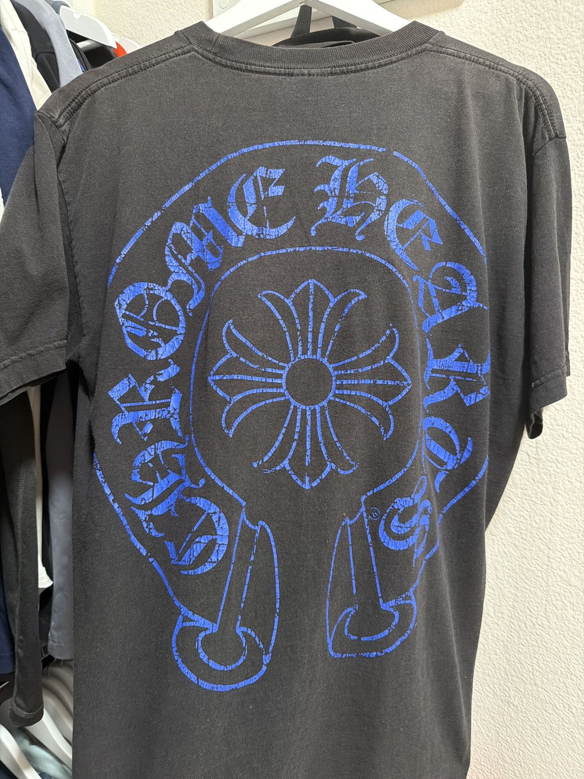Chrome Hearts chrome hearts vintage blue horseshoe tee Size US L / EU 52-54 / 3 - 4 Thumbnail