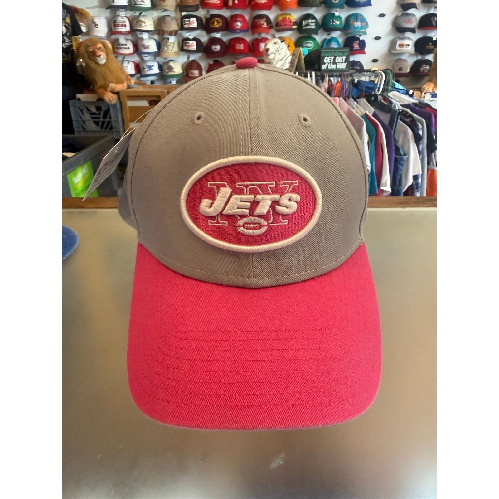 New Era Pink New York Jets Cancer Awareness Velcro Back Size ONE SIZE - 1 Thumbnail