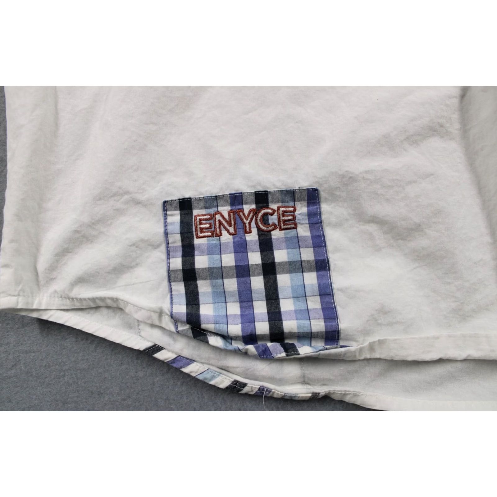 Enyce Enyce Shirt Mens 3XL White Patchwork Button Up Collared Short Sleeve Casual Size US XXL / EU 58 / 5 - 7 Thumbnail