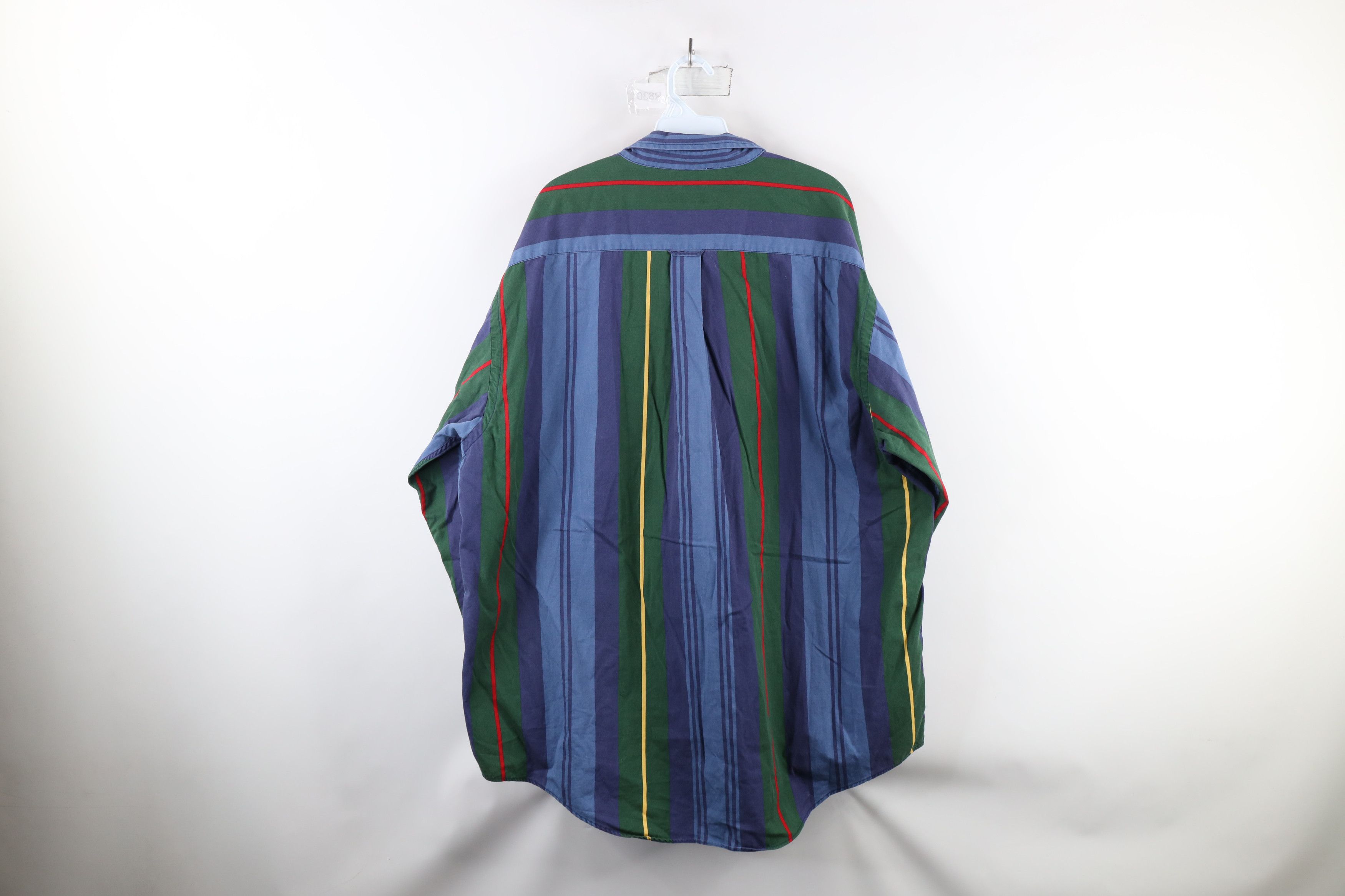 Nautica × Vintage Vintage 90s Nautica Striped Collared Button Down Shirt Size US XL / EU 56 / 4 - 7 Thumbnail