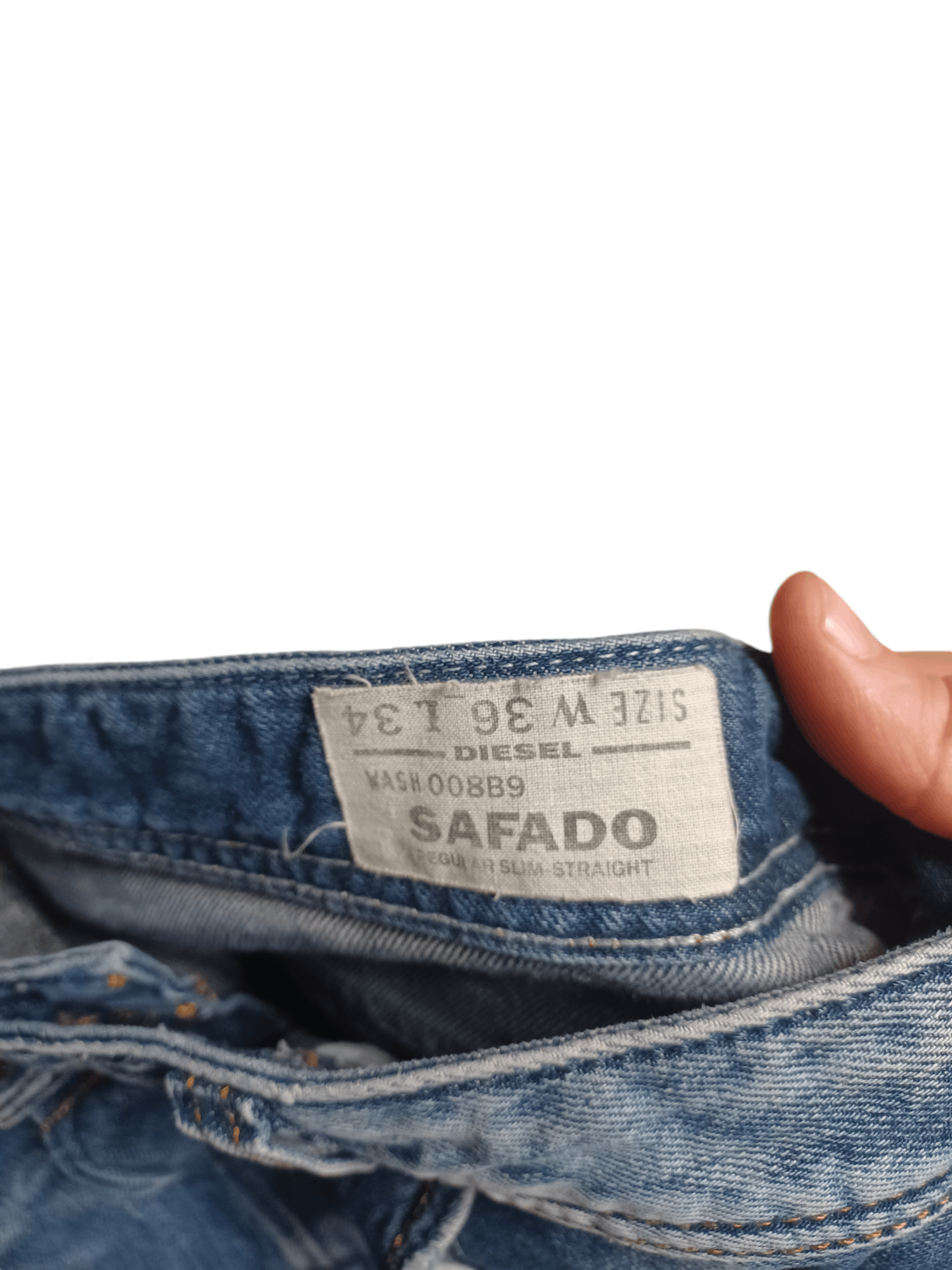 Diesel DIESEL SAFADO DISTRESSED JEANS DENIM W36 L34 AVANT GARDE Size US 36 / EU 52 - 5 Thumbnail