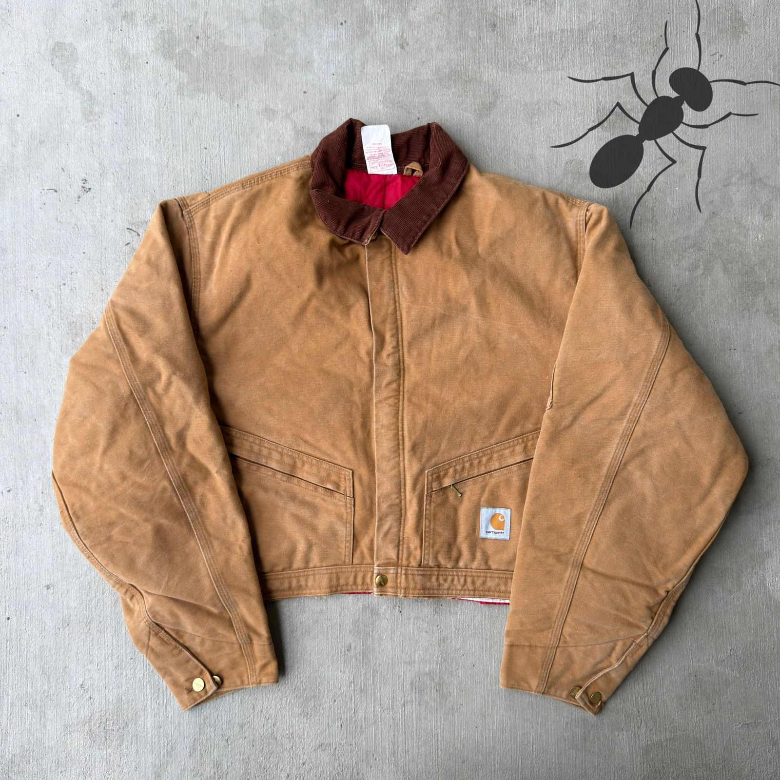 Carhartt × Vintage Carhartt brown cropped Detroit style work wear jacket Size US XL / EU 56 / 4 - 1 Thumbnail