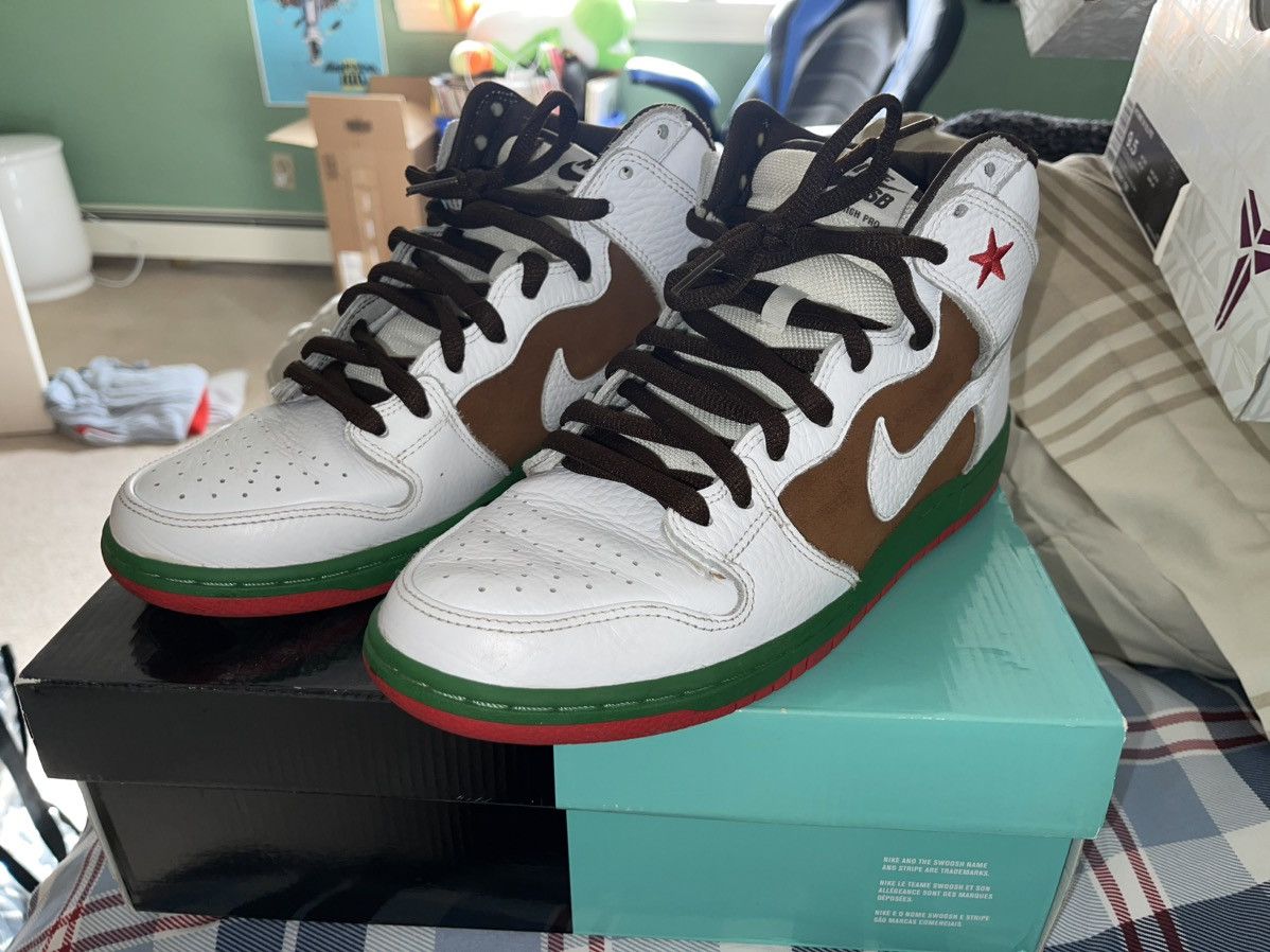 Nike Dunk High SB 'Cali' 313171-201 Size US 9.5 / EU 42-43 - 2 Thumbnail