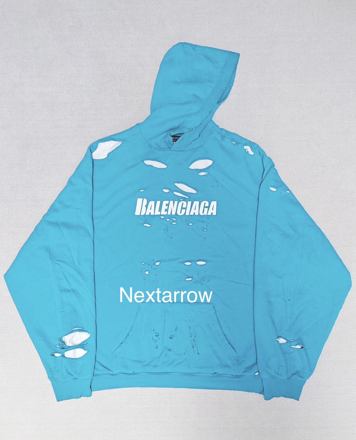 【BALENCIAGA】BALENCIAGA BACK HOODIE ダメージ加工 New Balenciaga Back Hoodie Medium Fit in Black | Balenciaga US