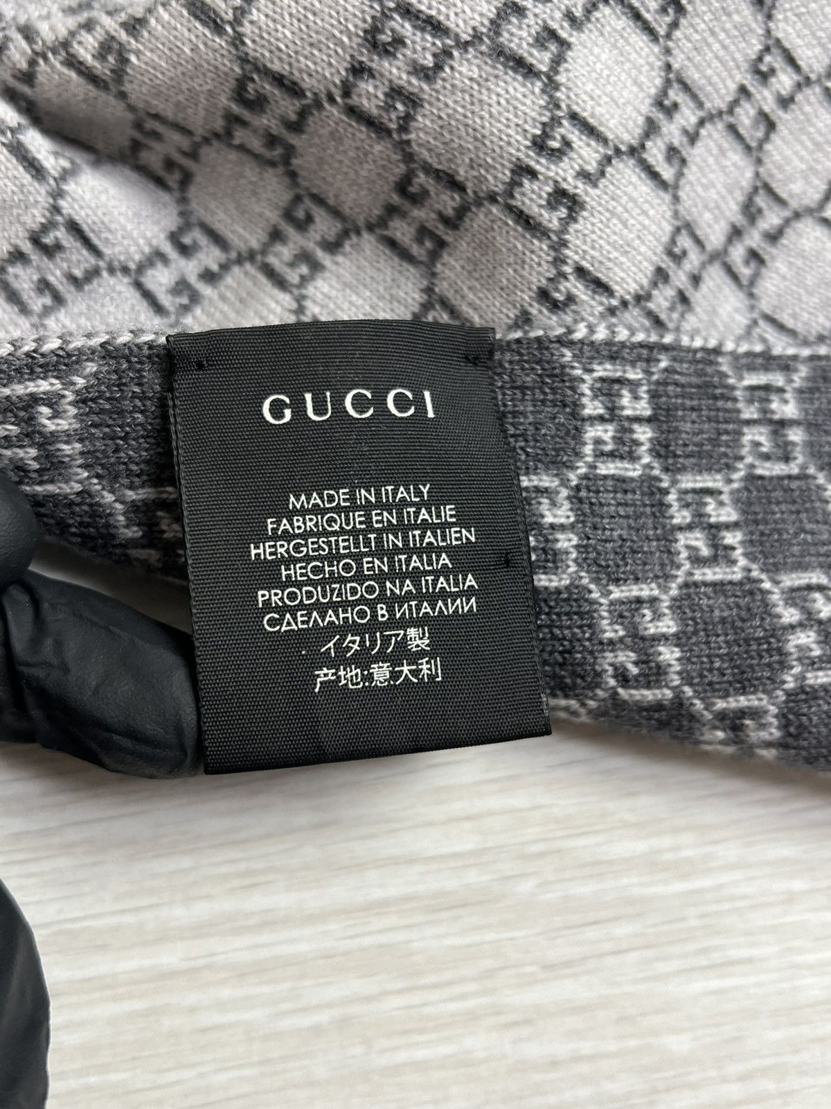 Gucci Gucci GG Jacquard Wool Scarf Size ONE SIZE - 6 Thumbnail