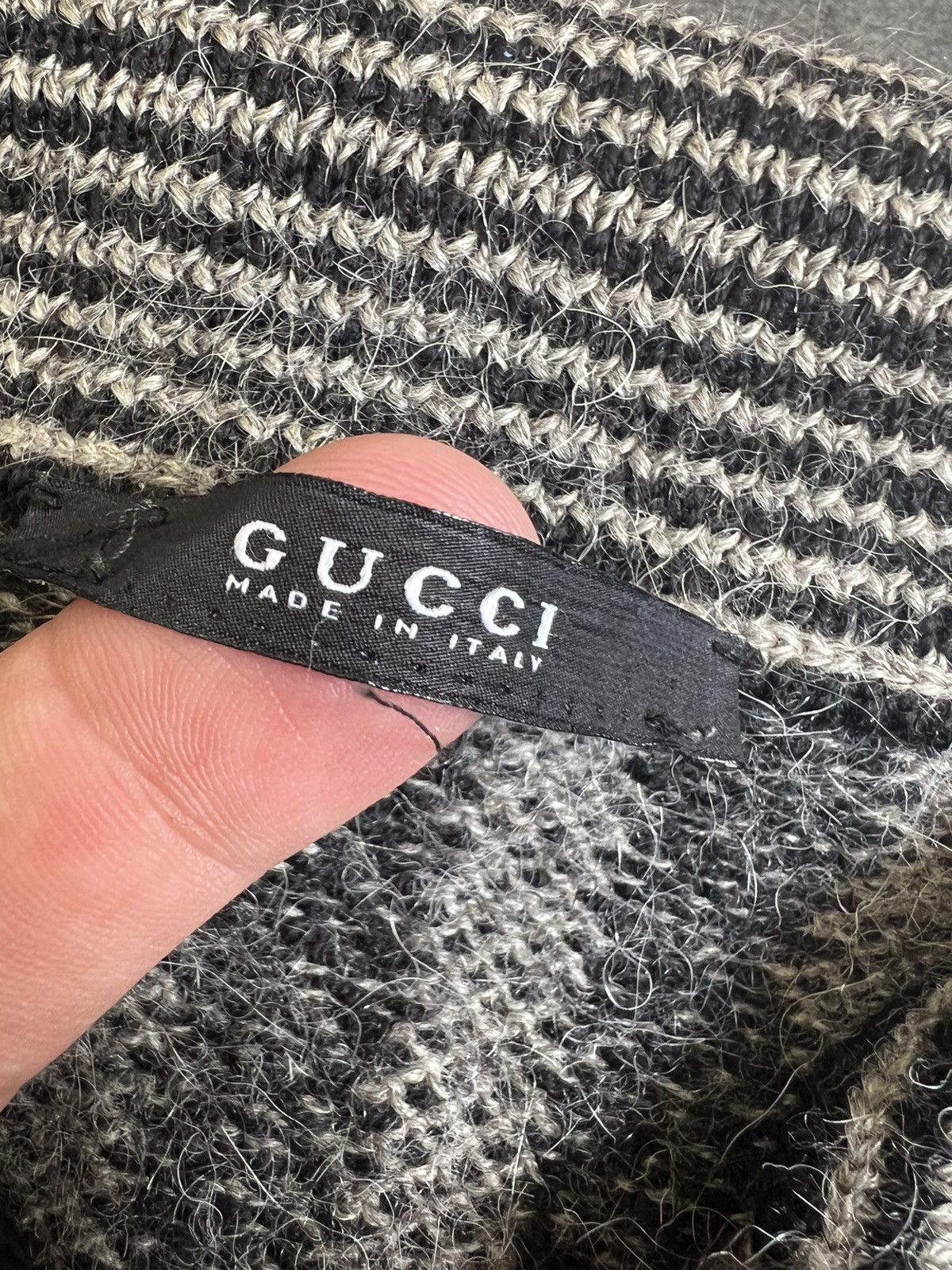 Gucci Vintage Gucci Tom Ford era mohair alpaca wool zip cardigan Size US L / EU 52-54 / 3 - 9 Thumbnail