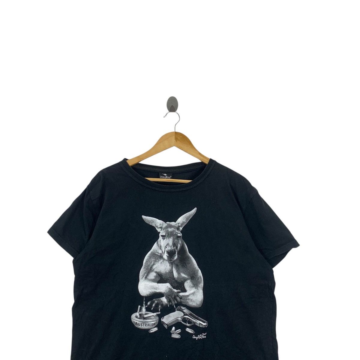 Vintage Vintage JOEYROO AUSTRALIA KANGAROO Punk Gangster Tee Shirt Size L / US 10 / IT 46 - 2 Thumbnail