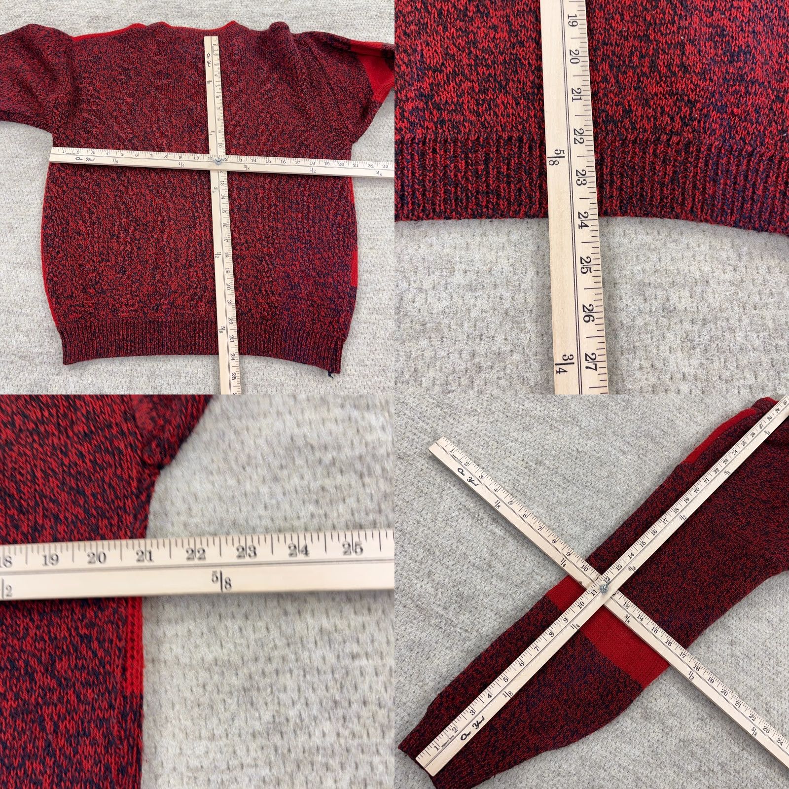 Bugle Boy Bugle Boy Vintage Sweater Men Large Red Heavy Knit Grandpa 80s 90s Fashion Size US L / EU 52-54 / 3 - 8 Thumbnail