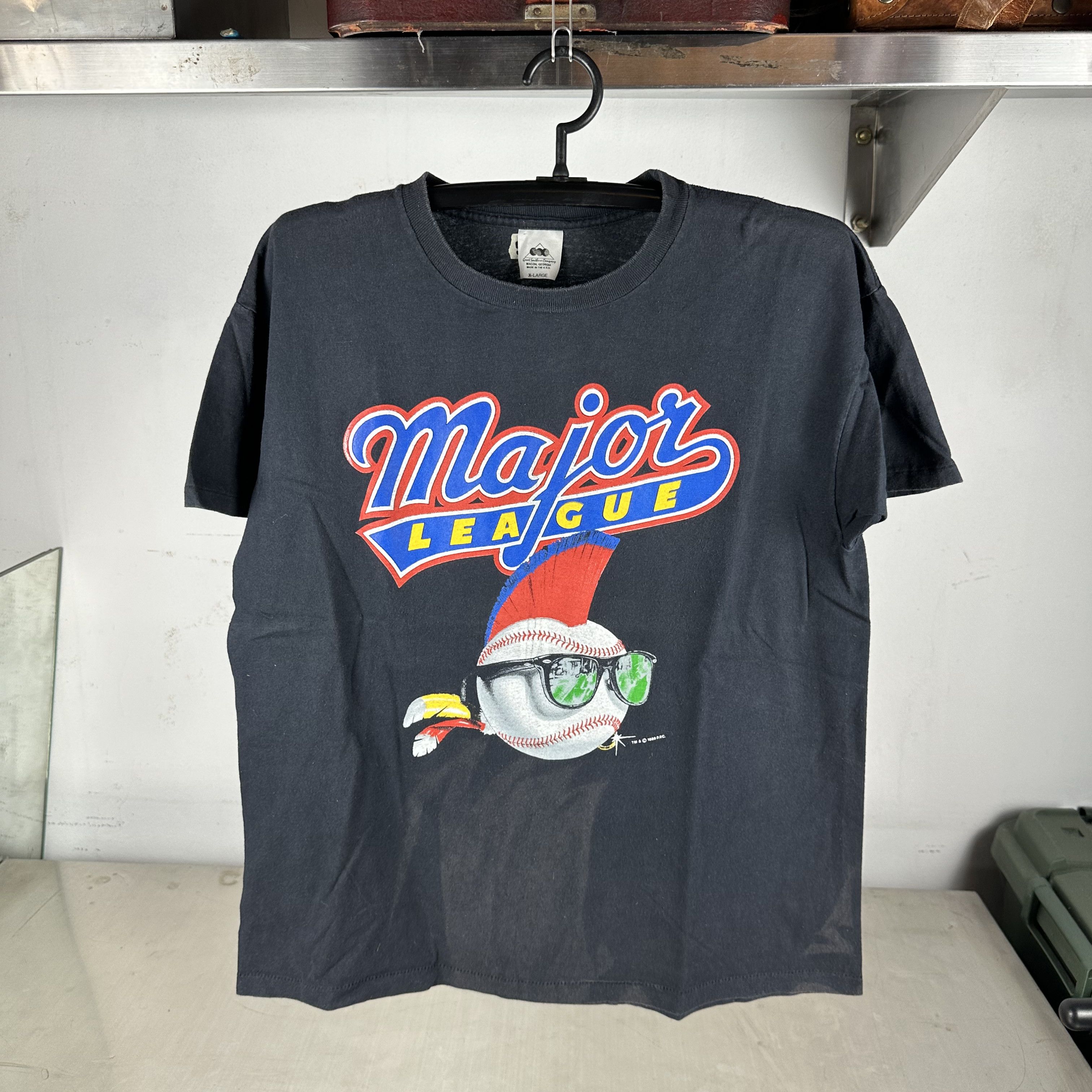 Vintage Vintage 1989 Major League Charlie Sheen Movie Promo T-Shirt Size US L / EU 52-54 / 3 - 2 Thumbnail