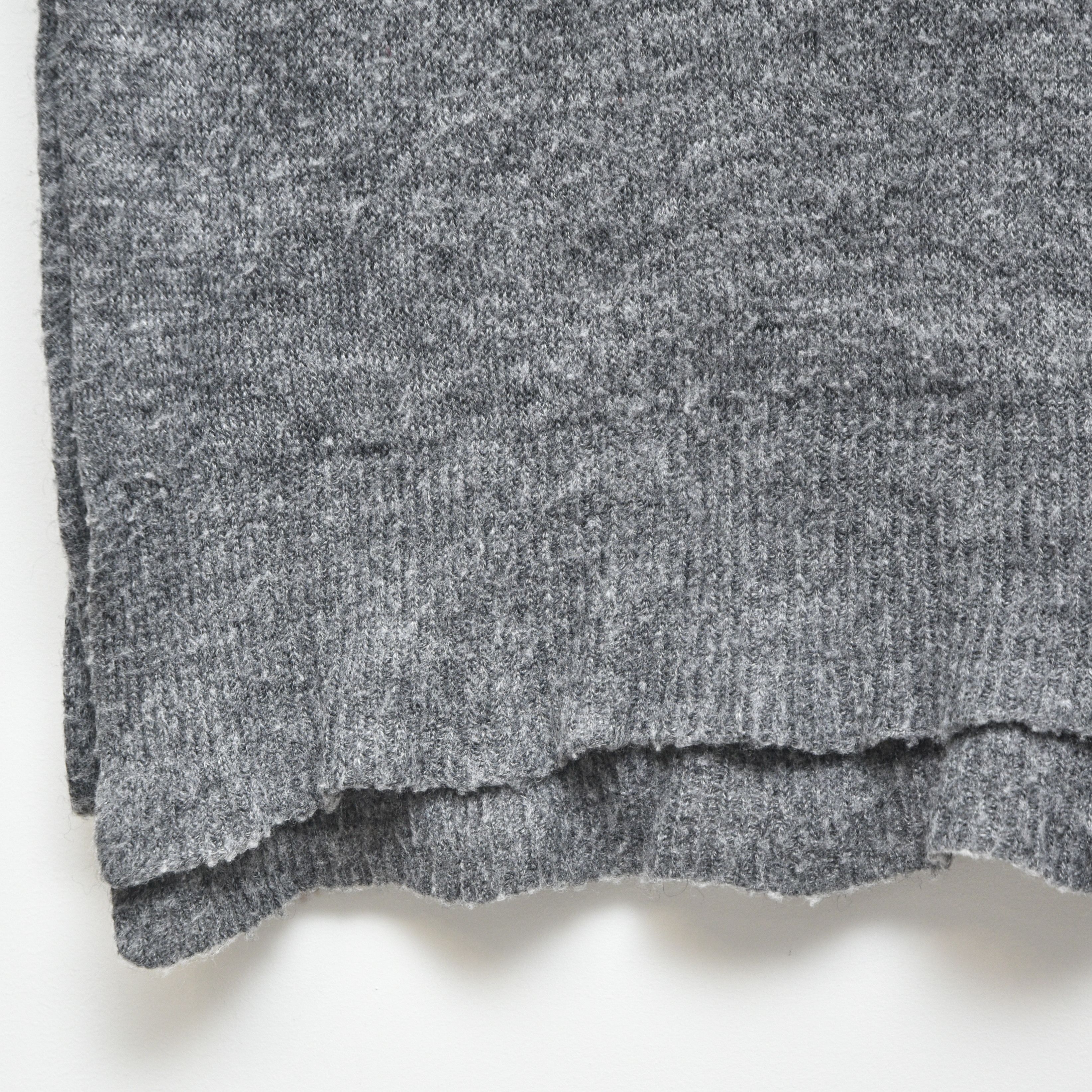 Acne Studios 🔥 Acne Studios Virgin Wool Scarf Gray Unisex Big Size Size ONE SIZE - 4 Thumbnail